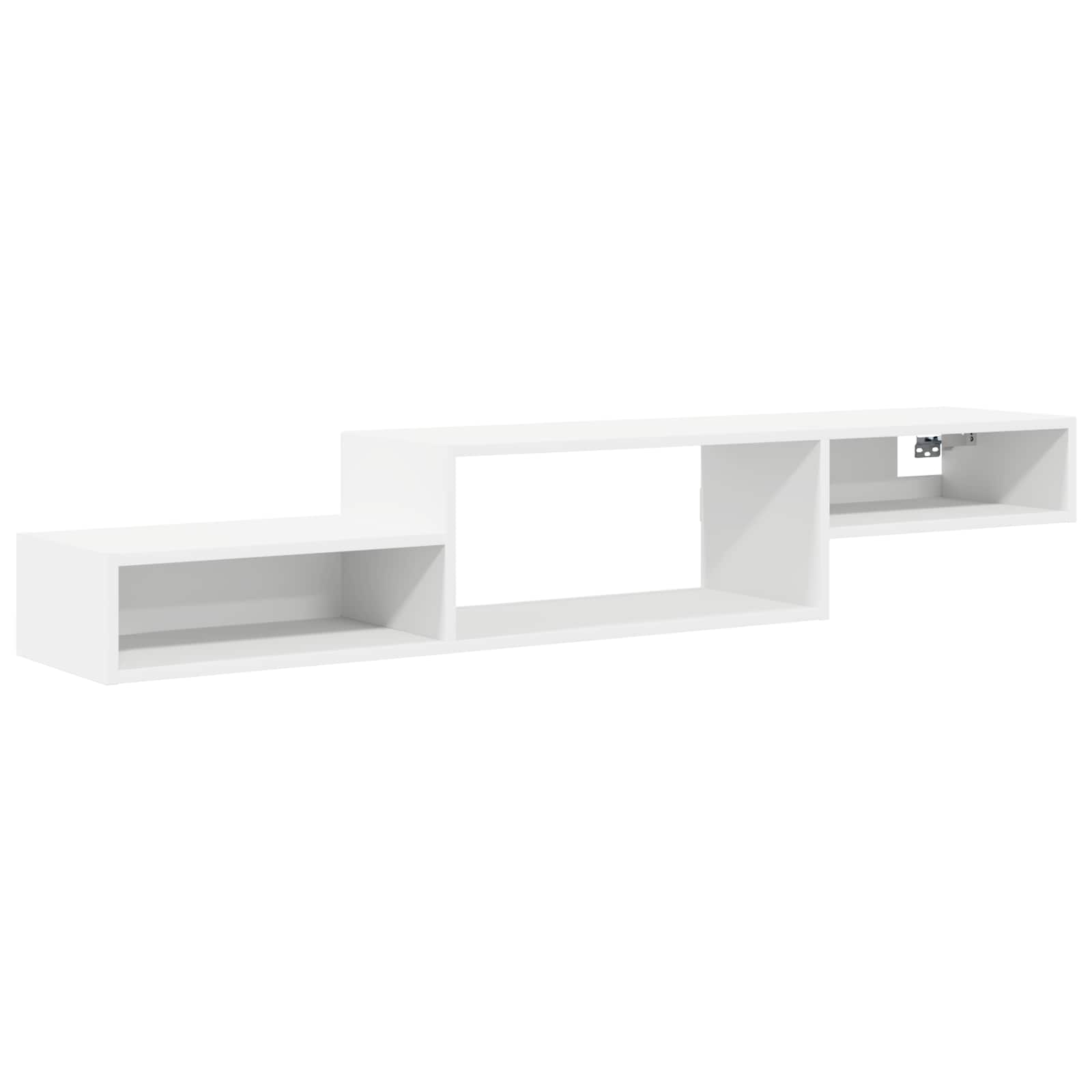 vidaXL Wandgemonteerd tv-meubel Muurmontage Wit 150 x 28 x 26 cm
