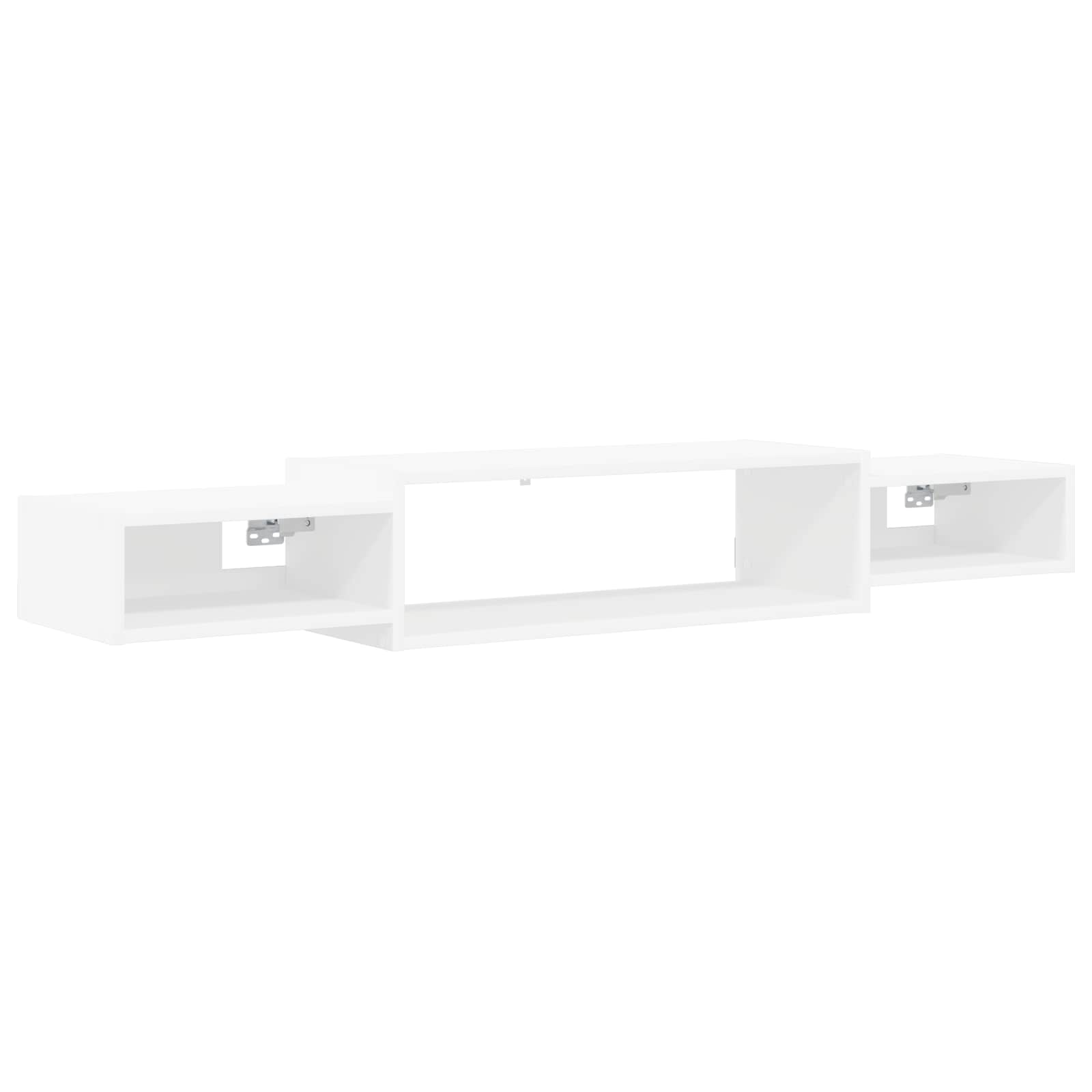vidaXL Wandgemonteerd tv-meubel Muurmontage Wit 140 x 28 x 21 cm