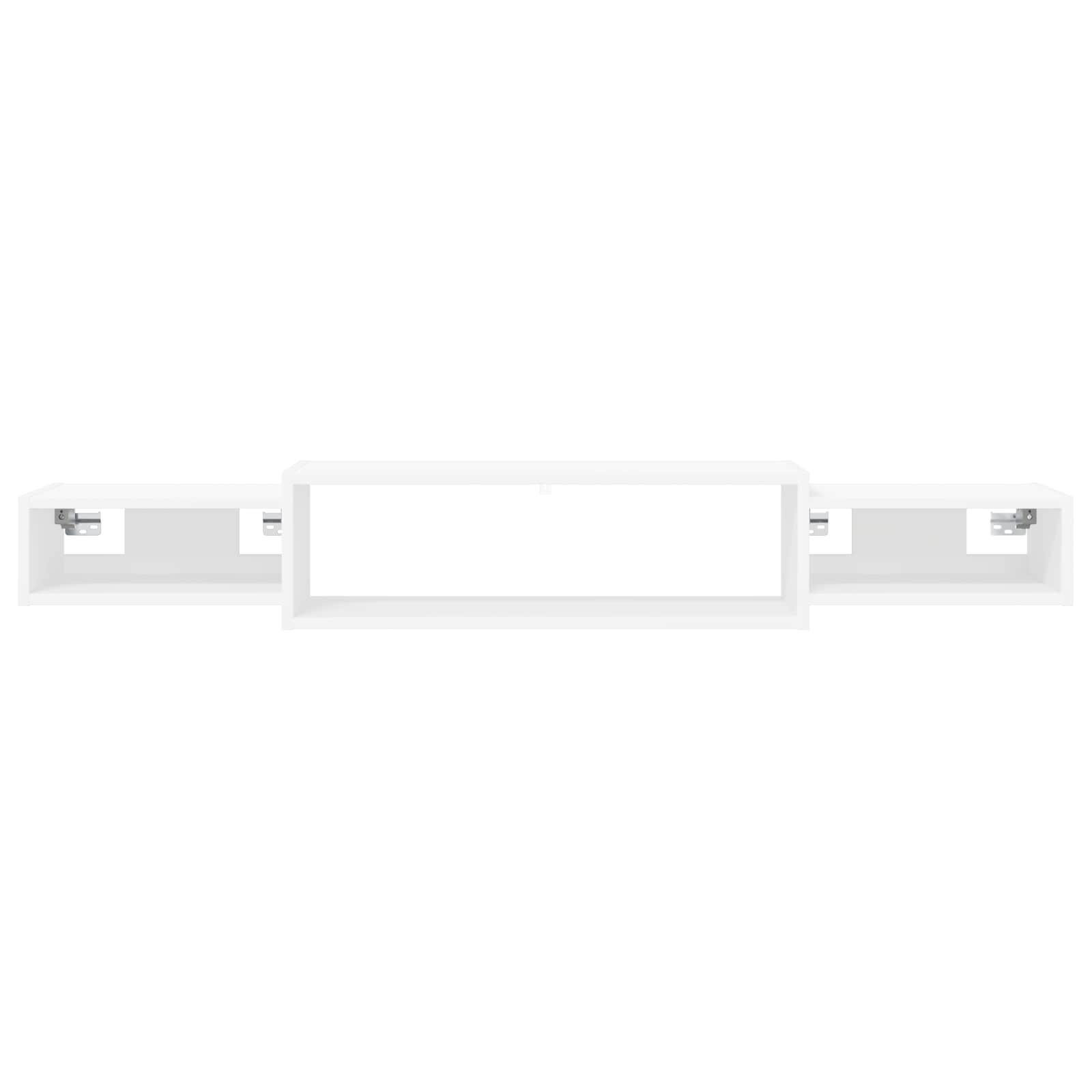 vidaXL Wandgemonteerd tv-meubel Muurmontage Wit 140 x 28 x 21 cm