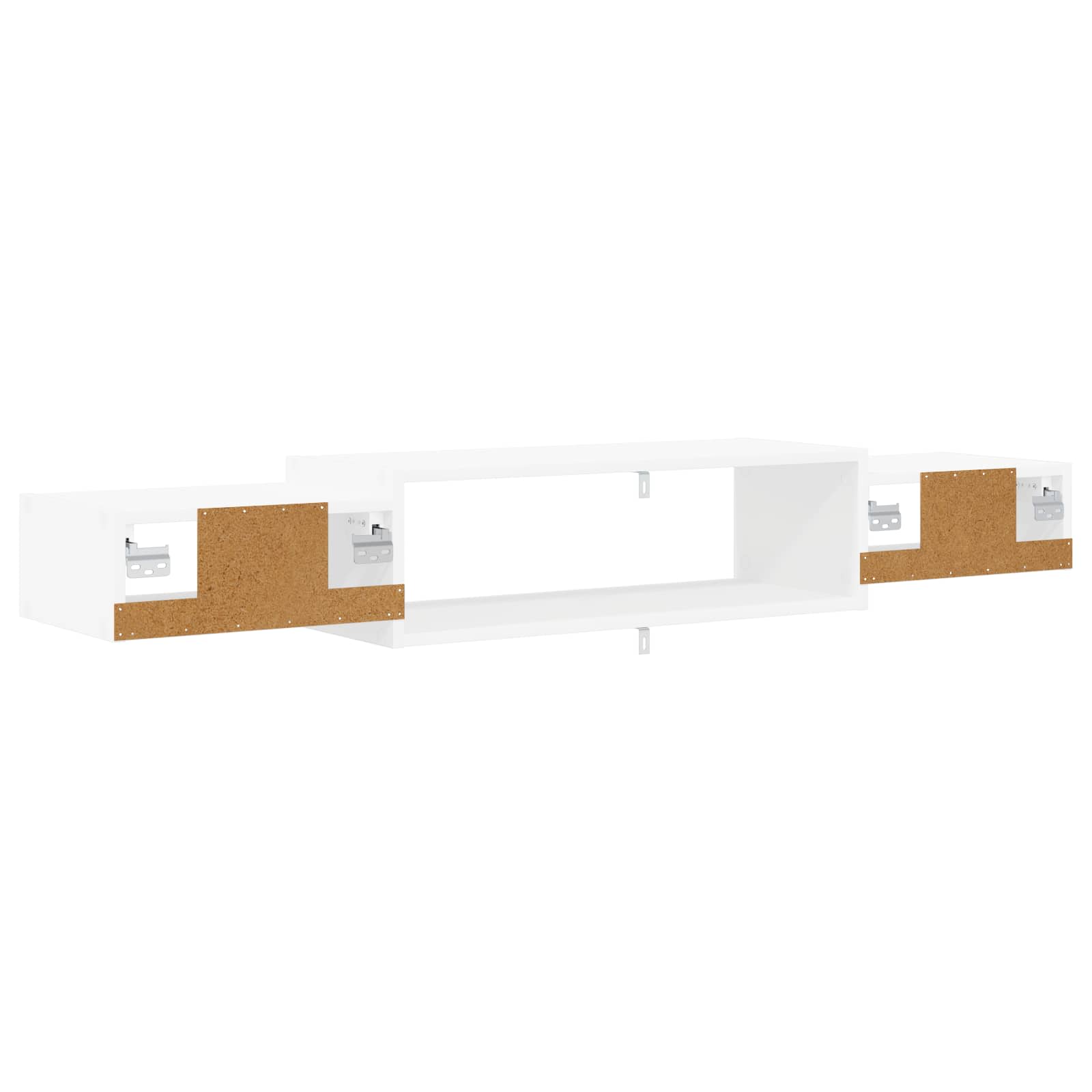 vidaXL Wandgemonteerd tv-meubel Muurmontage Wit 140 x 28 x 21 cm