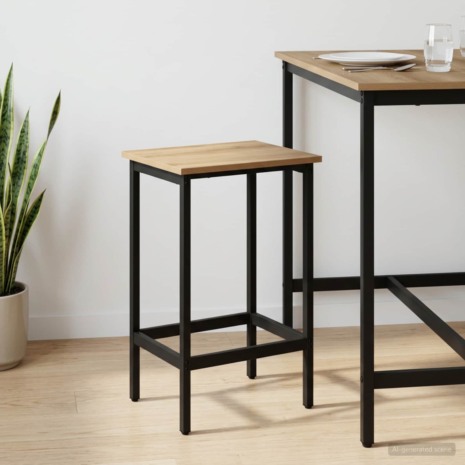 vidaXL Barkruk 2 st Oud hout 40 x 32 x 74 cm Bewerkt hout