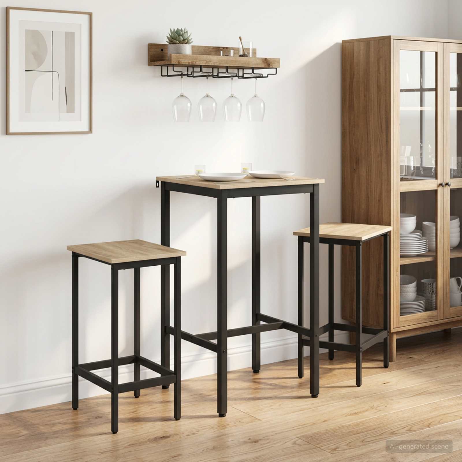 vidaXL Barkruk 2 st Oud hout 40 x 32 x 74 cm Bewerkt hout