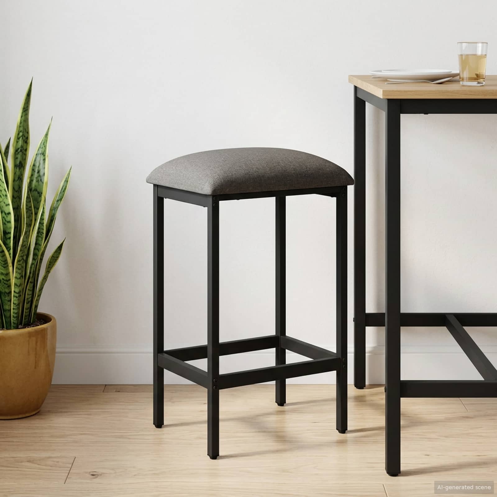 vidaXL Barkruk 2 st Donkergroen 40 x 32 x 74 cm Bewerkt hout