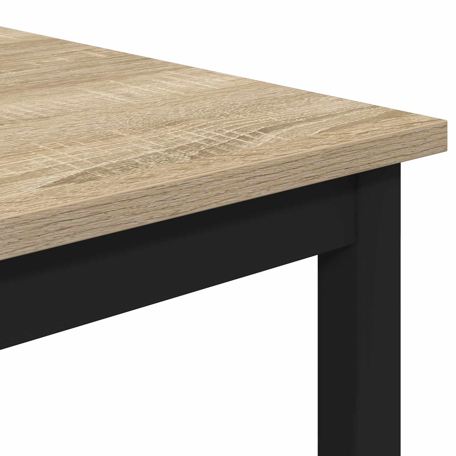 vidaXL Barkruk Zwart eiken 40 x 32 x 74 cm Bewerkt hout