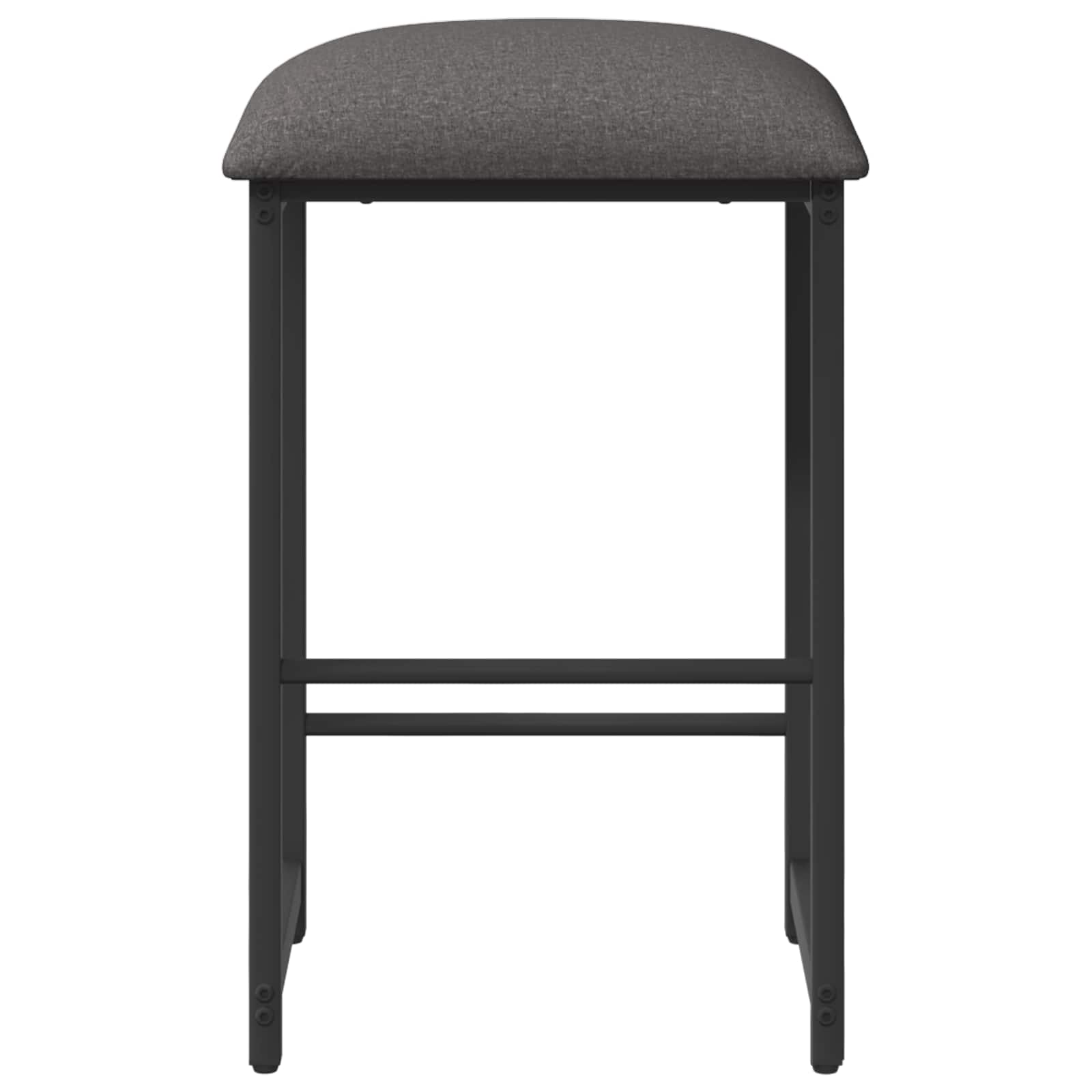 vidaXL Barkruk Donkergrijs 40 x 32 x 74 cm Bewerkt hout