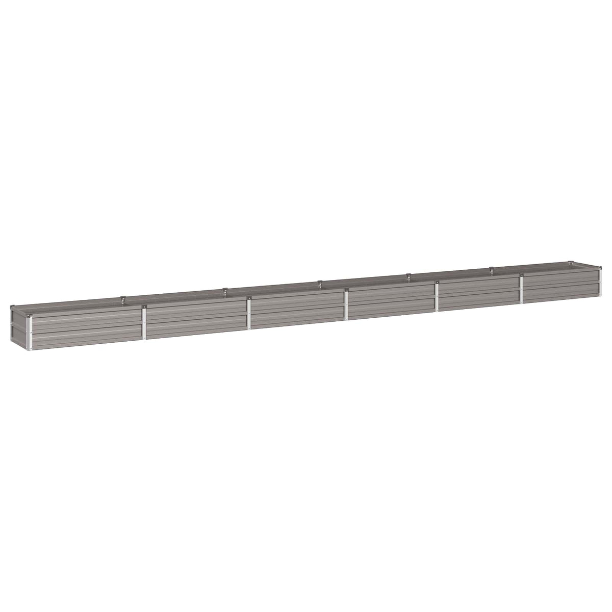 vidaXL Verhoogd Tuinbed Zilverkleurig 160 x 40 x 55 cm gegalvaniseerd