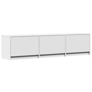 vidaXL TV-kast met LED met lade Wit 165 x 34 x 40 cm Bewerkt hout