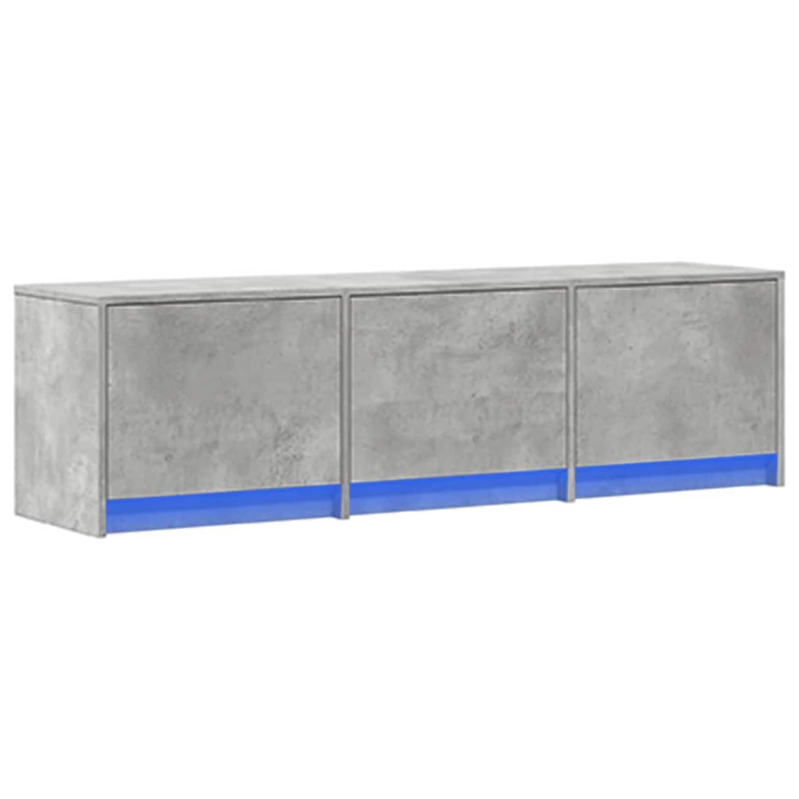 vidaXL TV-kast met LED met lade Wit 165 x 34 x 40 cm Bewerkt hout