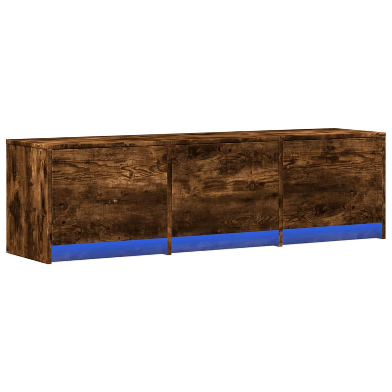 vidaXL TV-kast met LED met lade Wit 165 x 34 x 40 cm Bewerkt hout