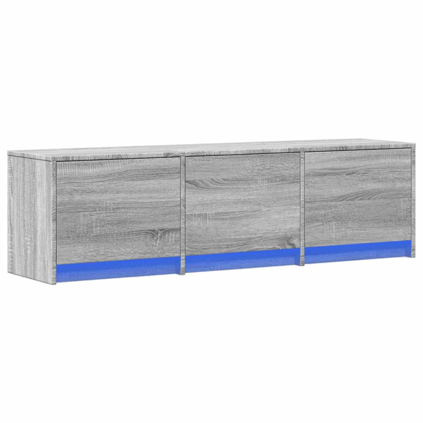 vidaXL TV-kast met LED met lade Wit 165 x 34 x 40 cm Bewerkt hout