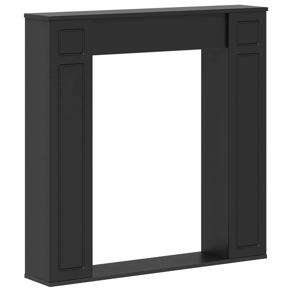 vidaXL Haardomlijsting Wit 100 x 20 x 100 cm Bewerkt hout