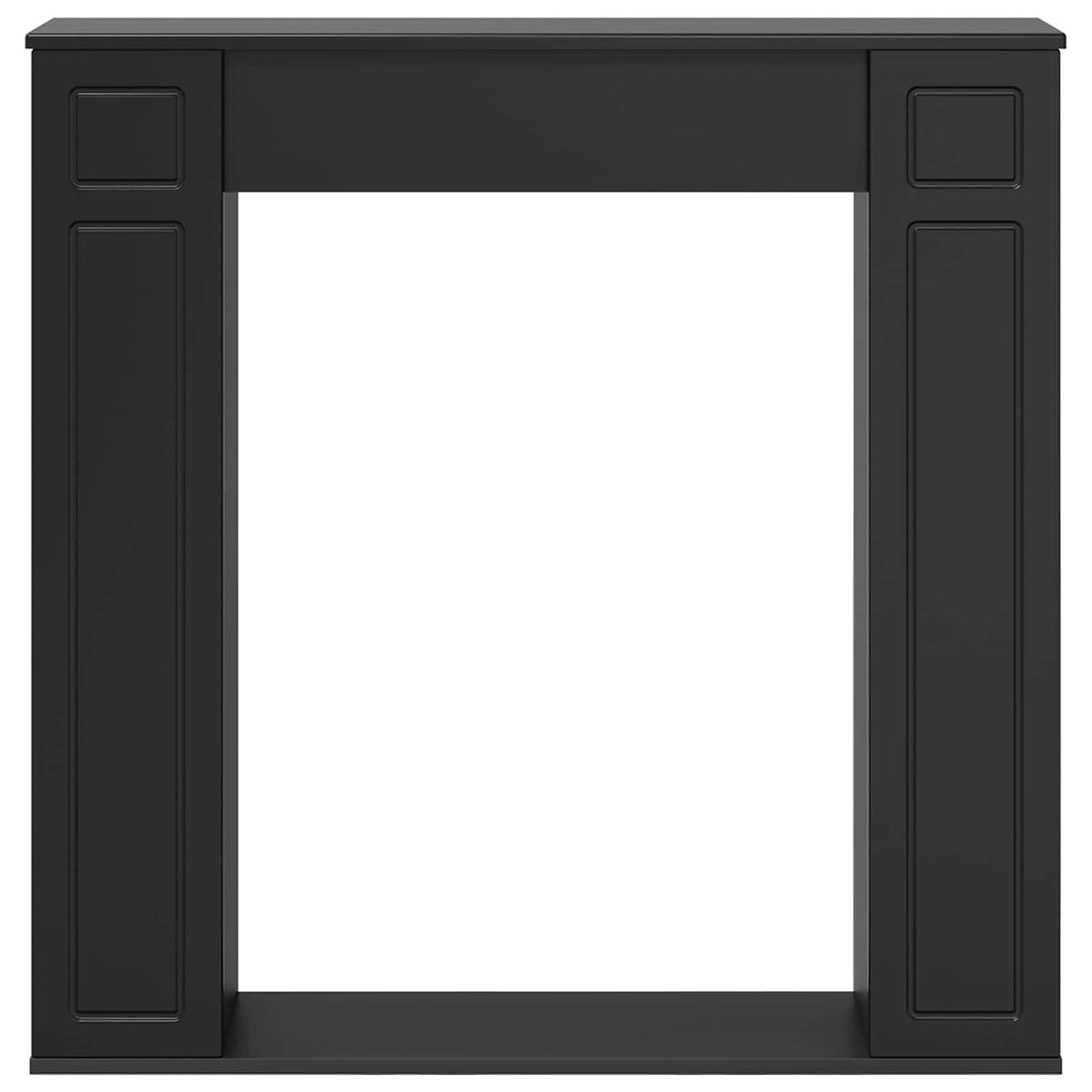 vidaXL Haardomlijsting Wit 100 x 20 x 100 cm Bewerkt hout