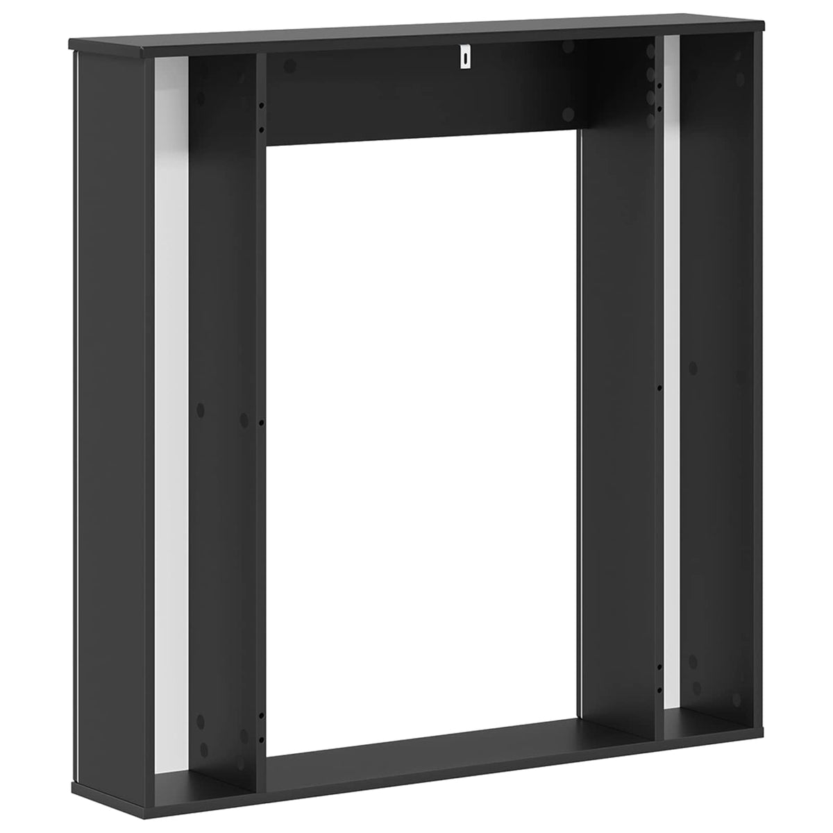 vidaXL Haardomlijsting Wit 100 x 20 x 100 cm Bewerkt hout