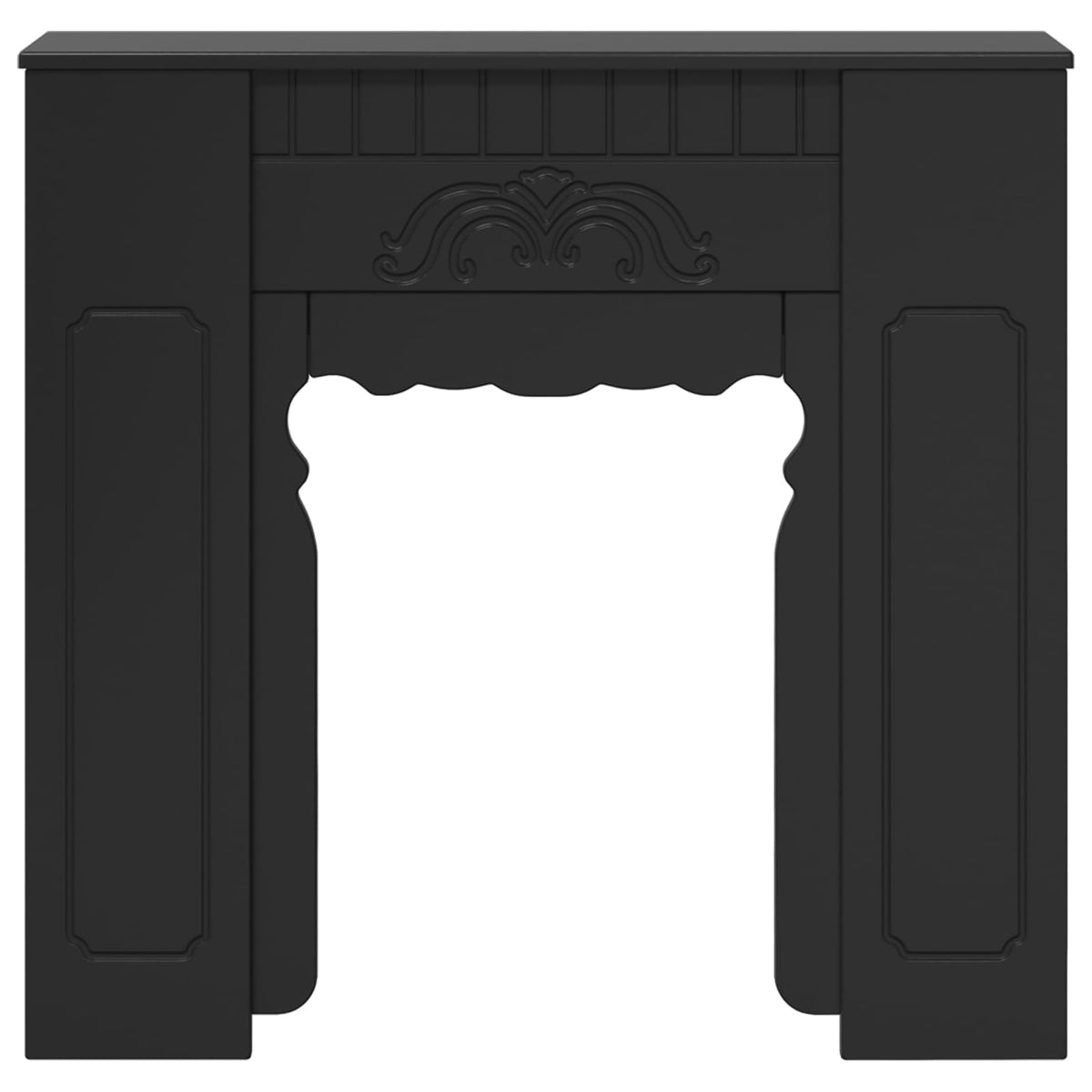 vidaXL Haardomlijsting Wit 93 x 20 x 89 cm Bewerkt hout