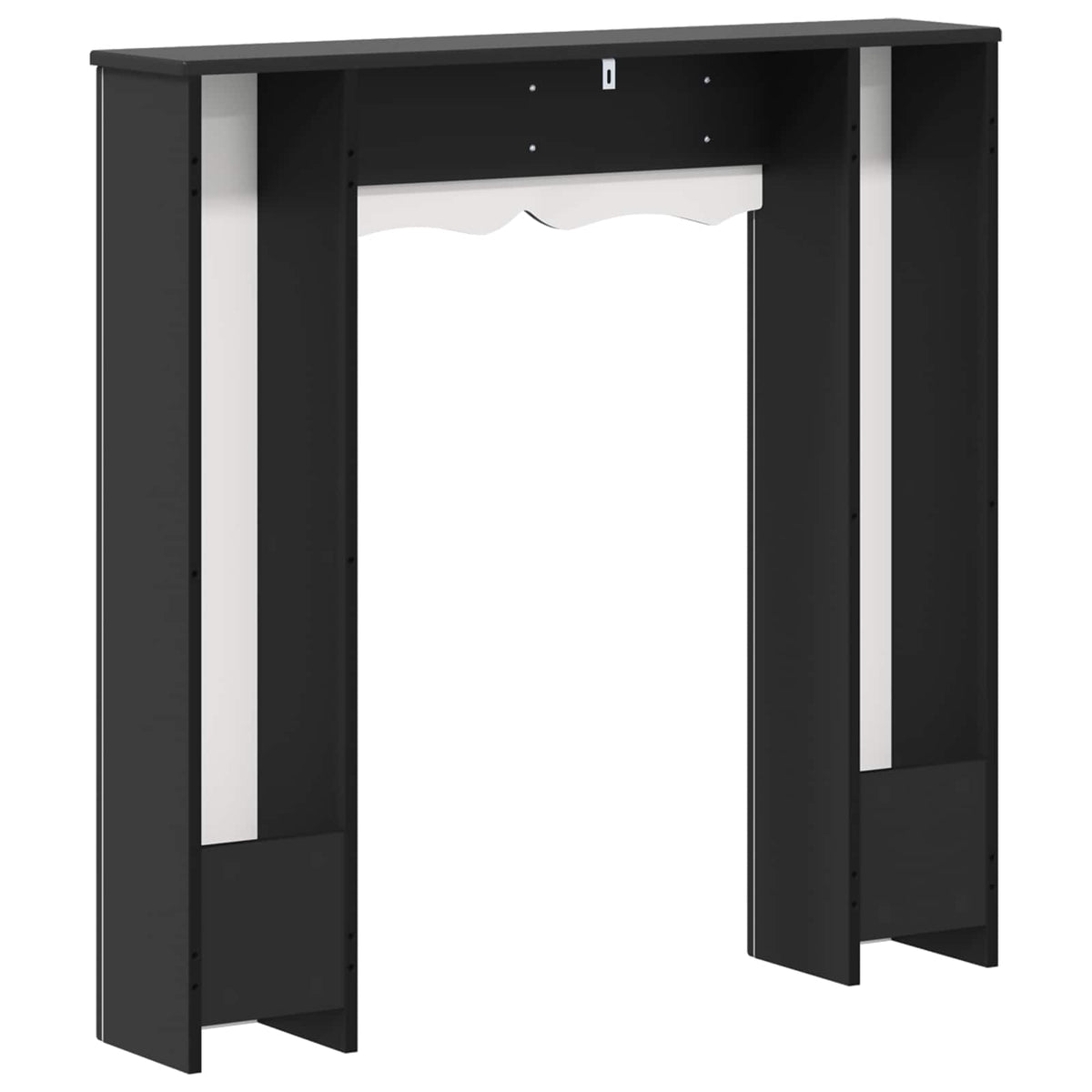 vidaXL Haardomlijsting Wit 102 x 20 x 102 cm Bewerkt hout