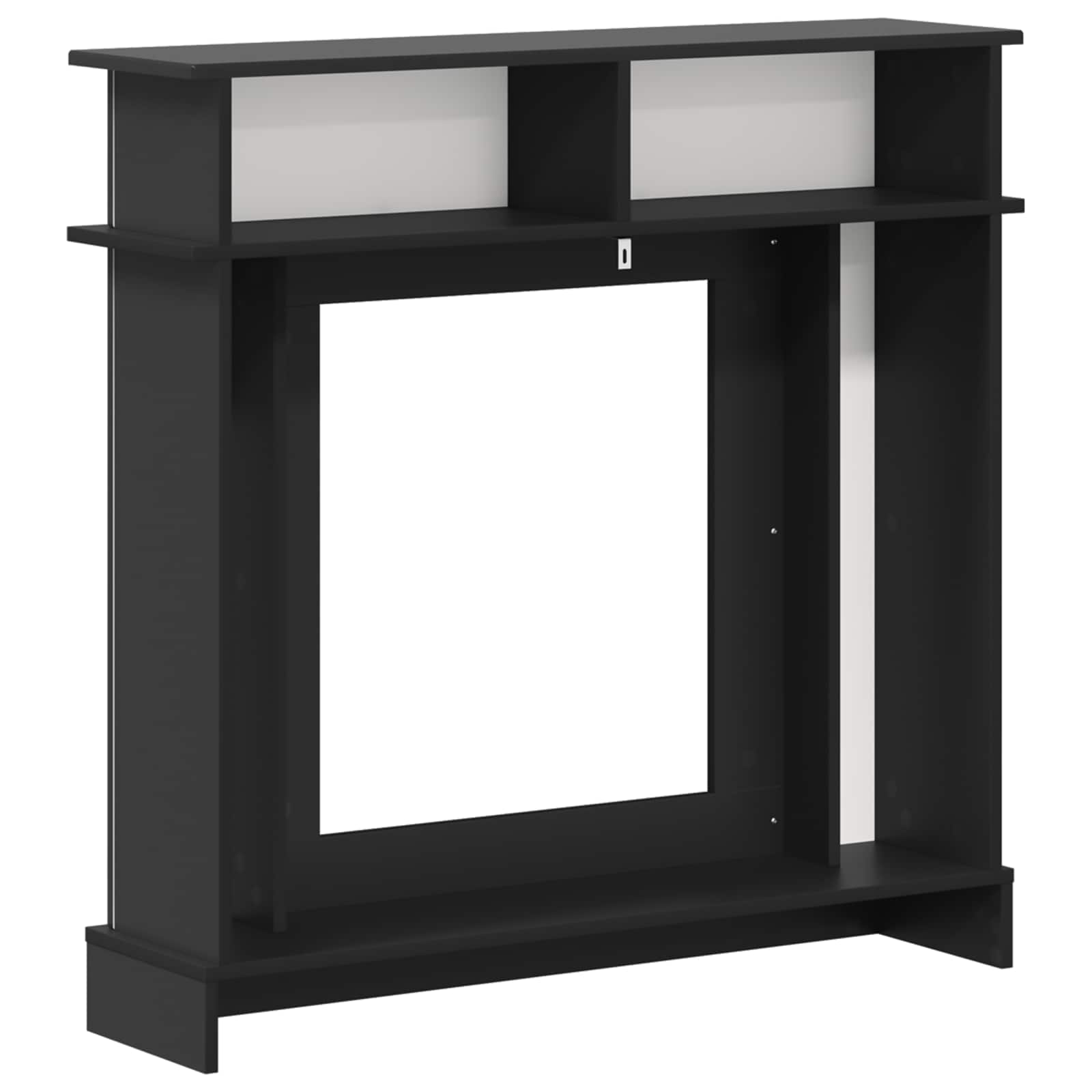vidaXL Haardomlijsting Wit 102 x 26 x 100 cm Bewerkt hout