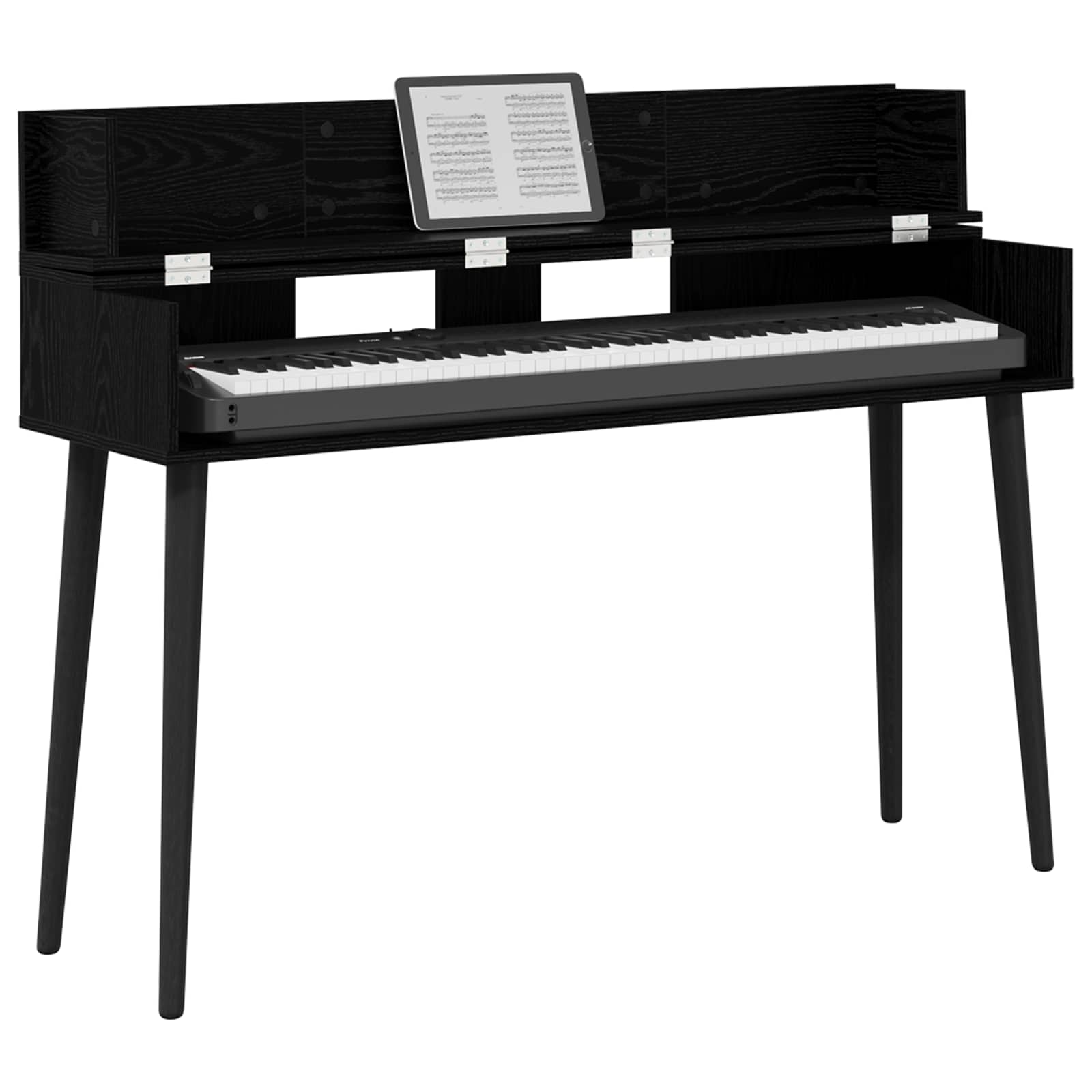 vidaXL studiobureau Wit 152 x 40 x 19,5 cm Bewerkt hout