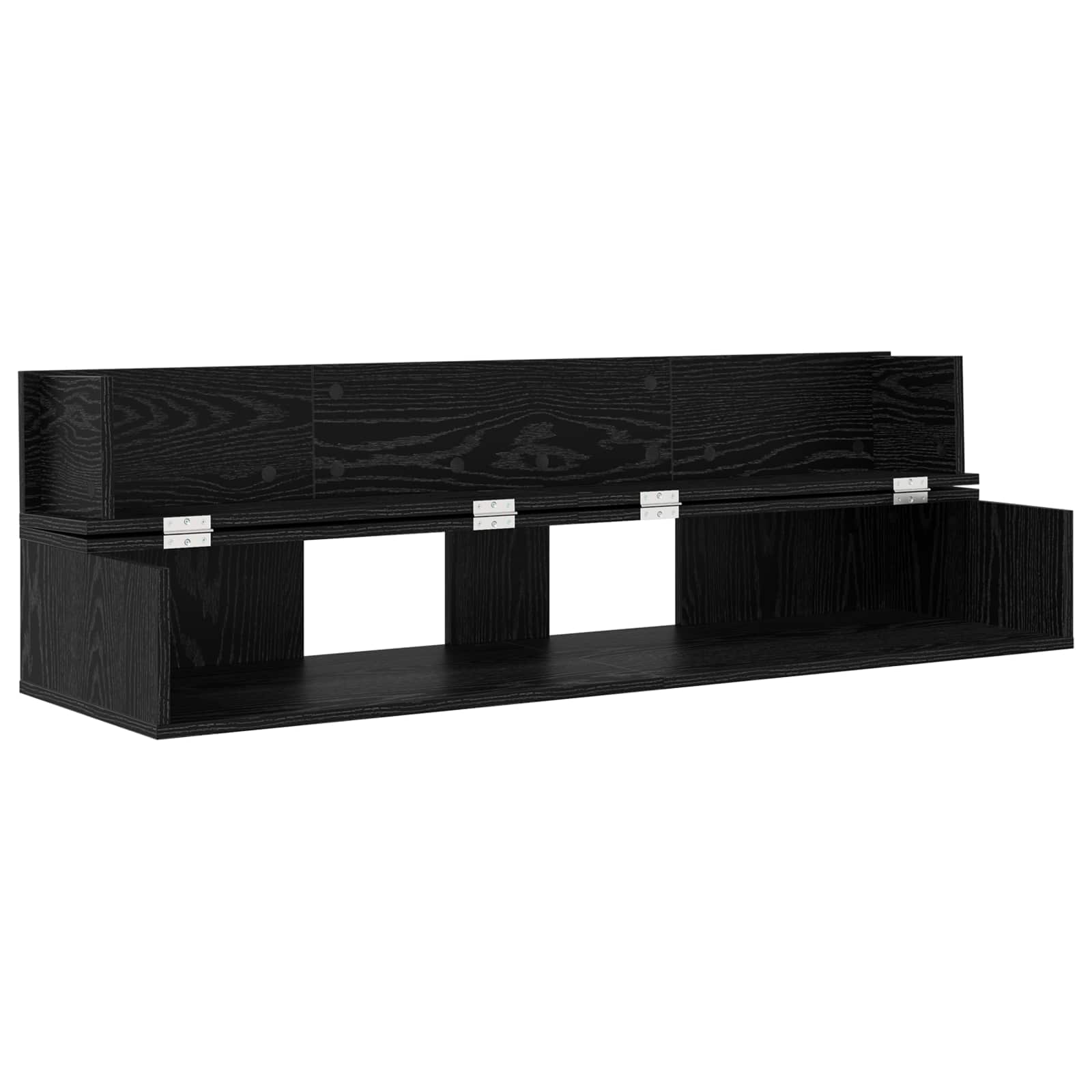 vidaXL studiobureau Wit 152 x 40 x 19,5 cm Bewerkt hout