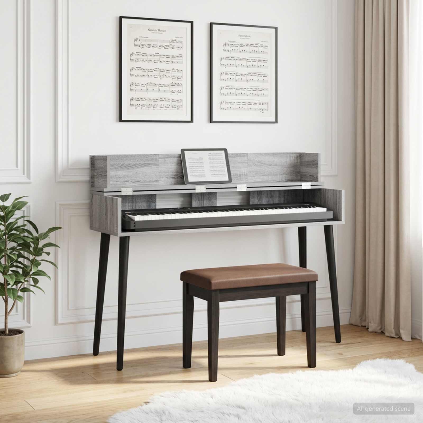 vidaXL studiobureau Wit 152 x 40 x 19,5 cm Bewerkt hout