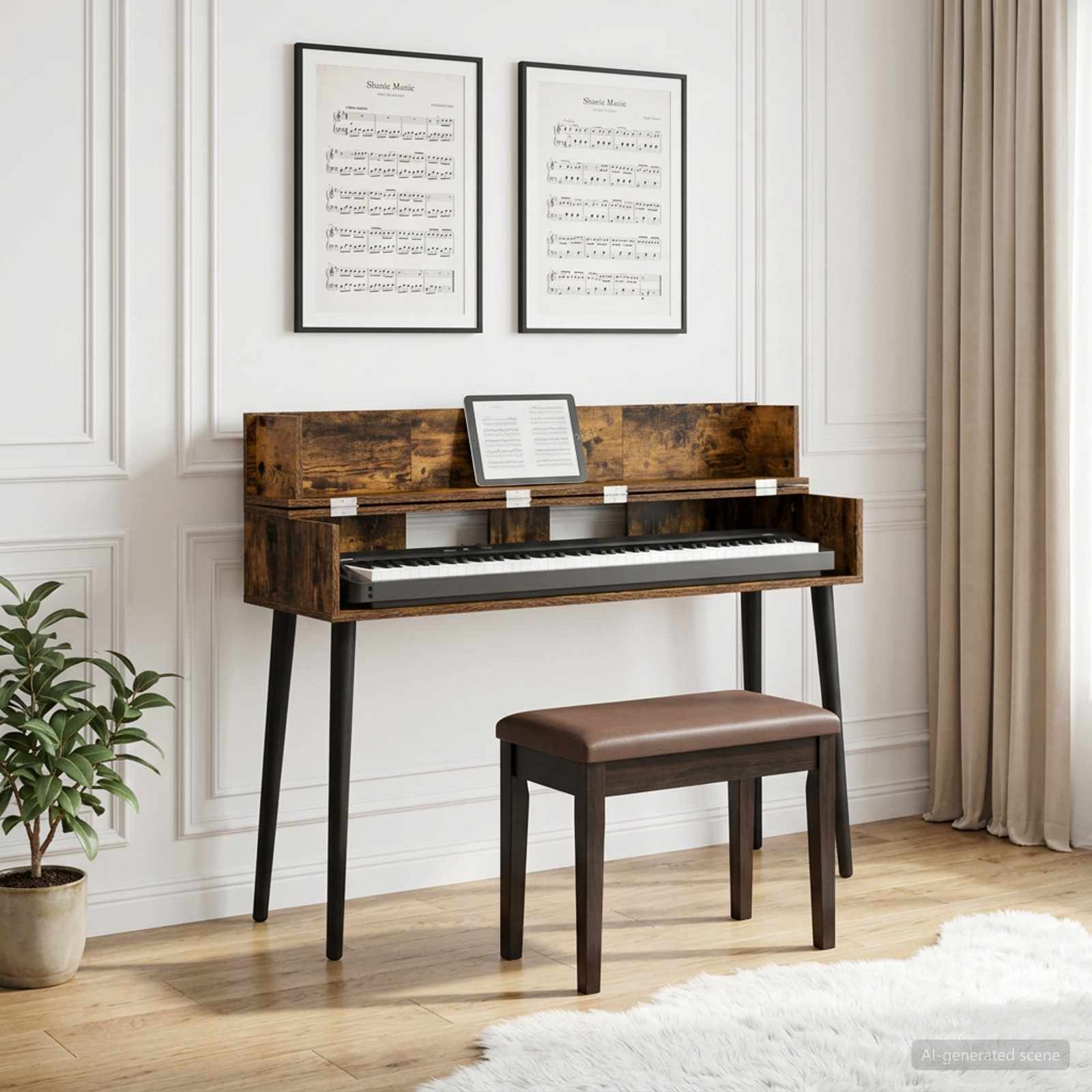 vidaXL studiobureau Wit 152 x 40 x 19,5 cm Bewerkt hout