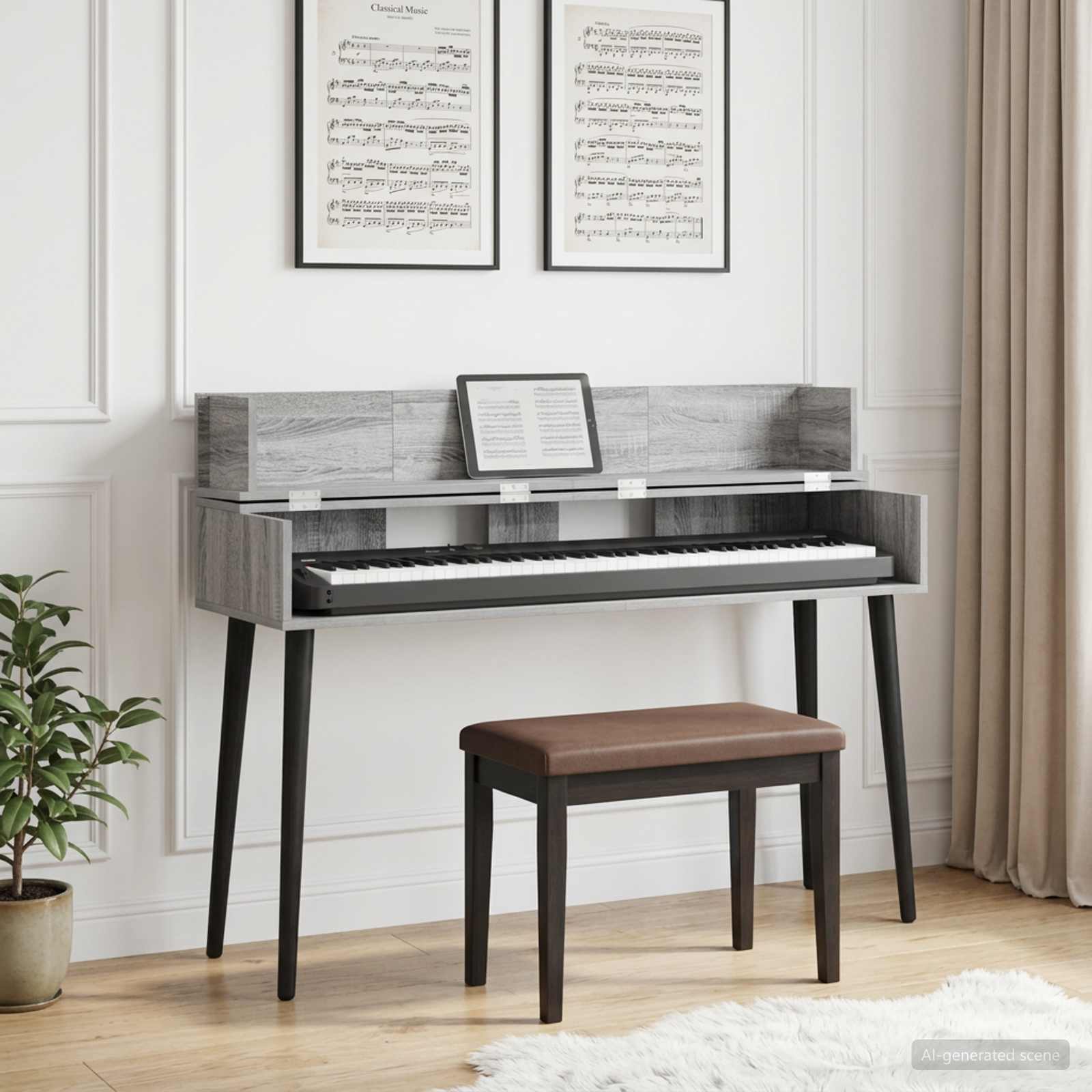 vidaXL studiobureau Wit 152 x 40 x 19,5 cm Bewerkt hout