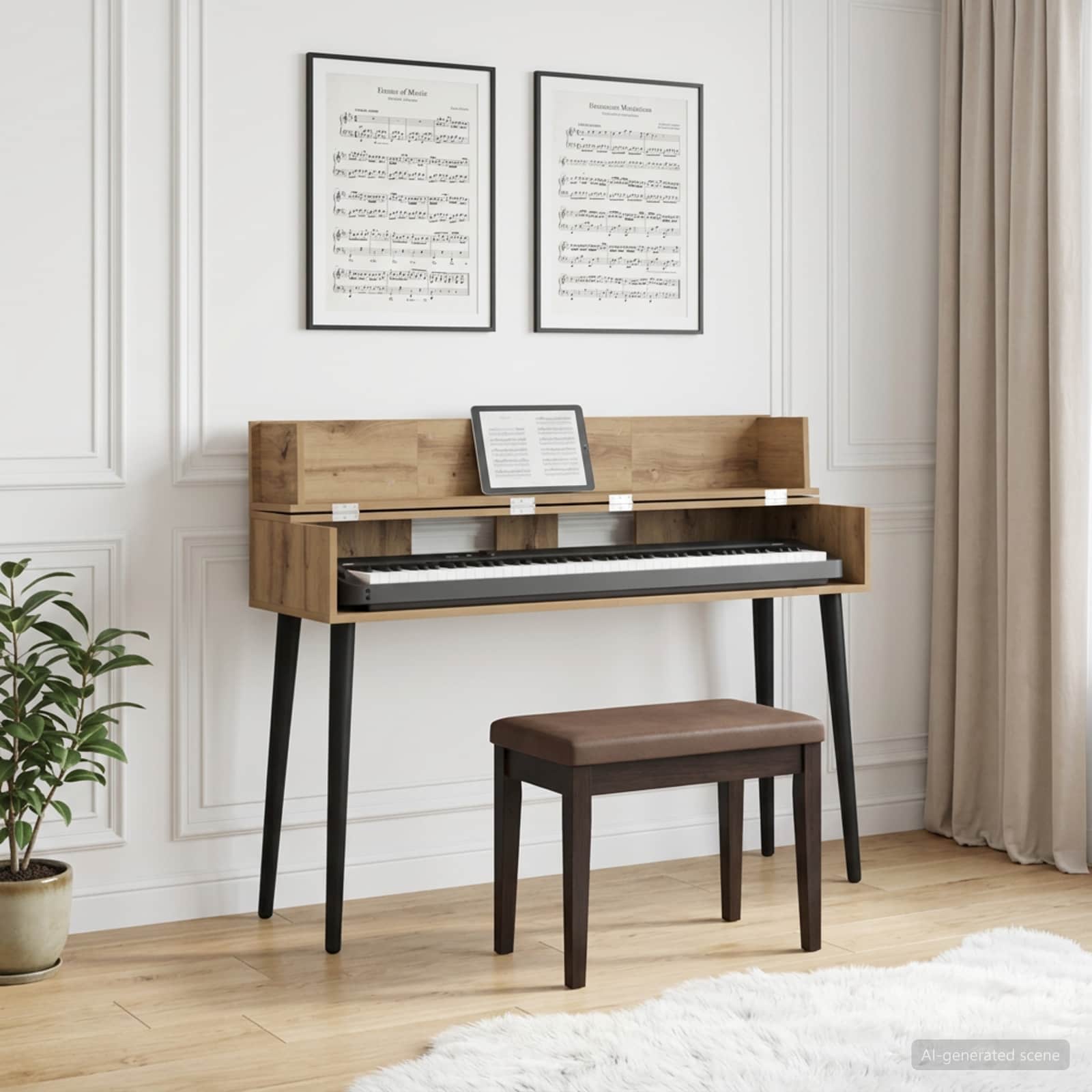 vidaXL studiobureau Wit 152 x 40 x 19,5 cm Bewerkt hout