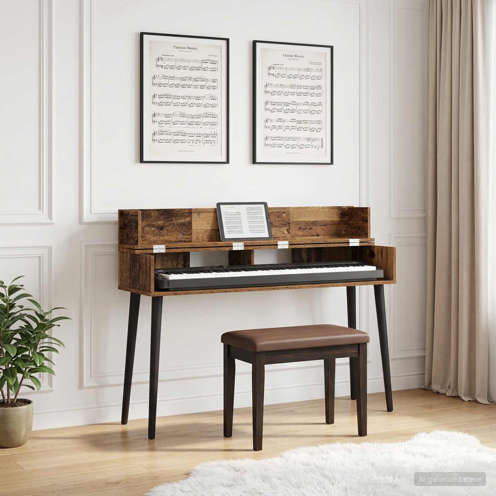 vidaXL studiobureau Wit 152 x 40 x 19,5 cm Bewerkt hout