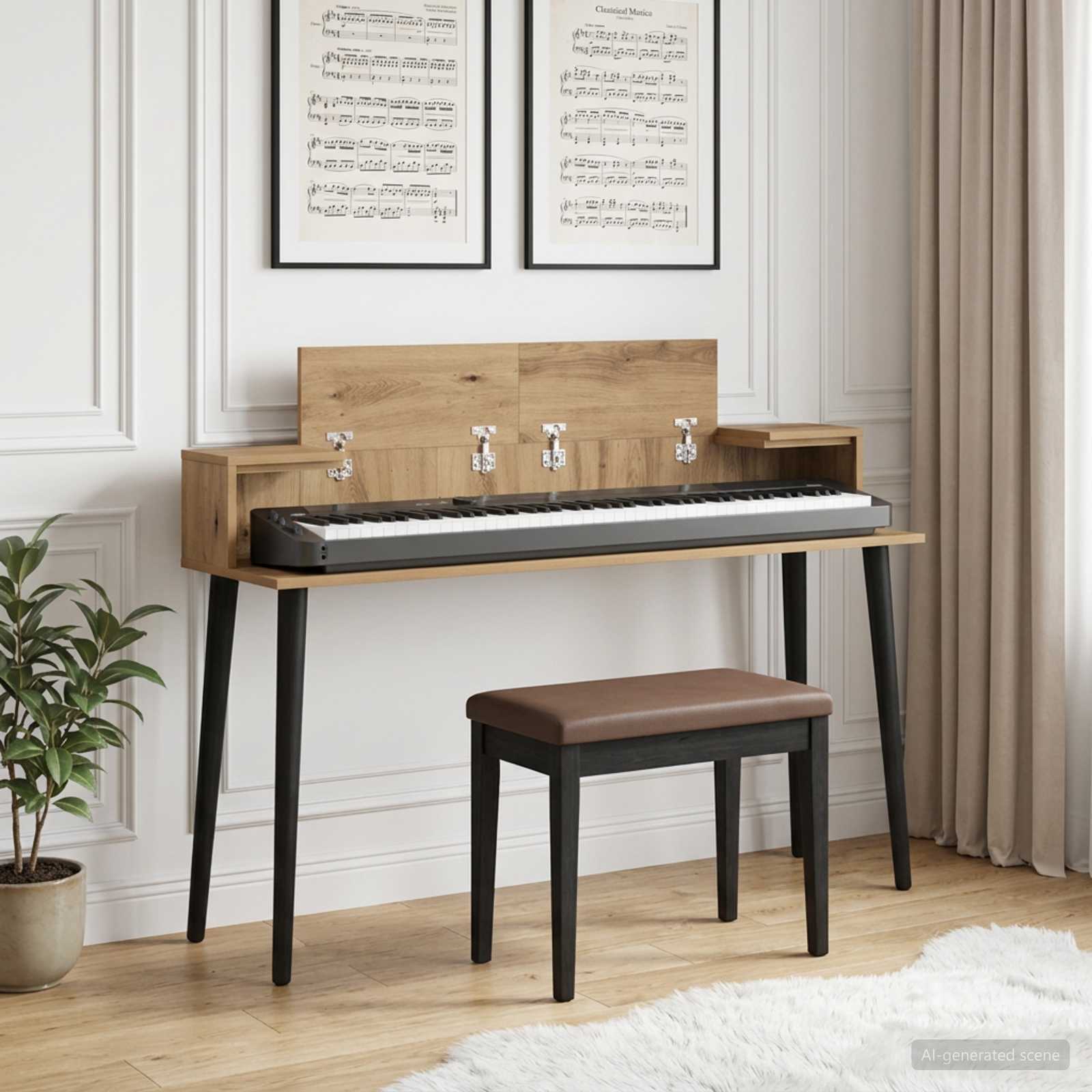 vidaXL studiobureau Wit 152 x 36 x 19,5 cm Bewerkt hout