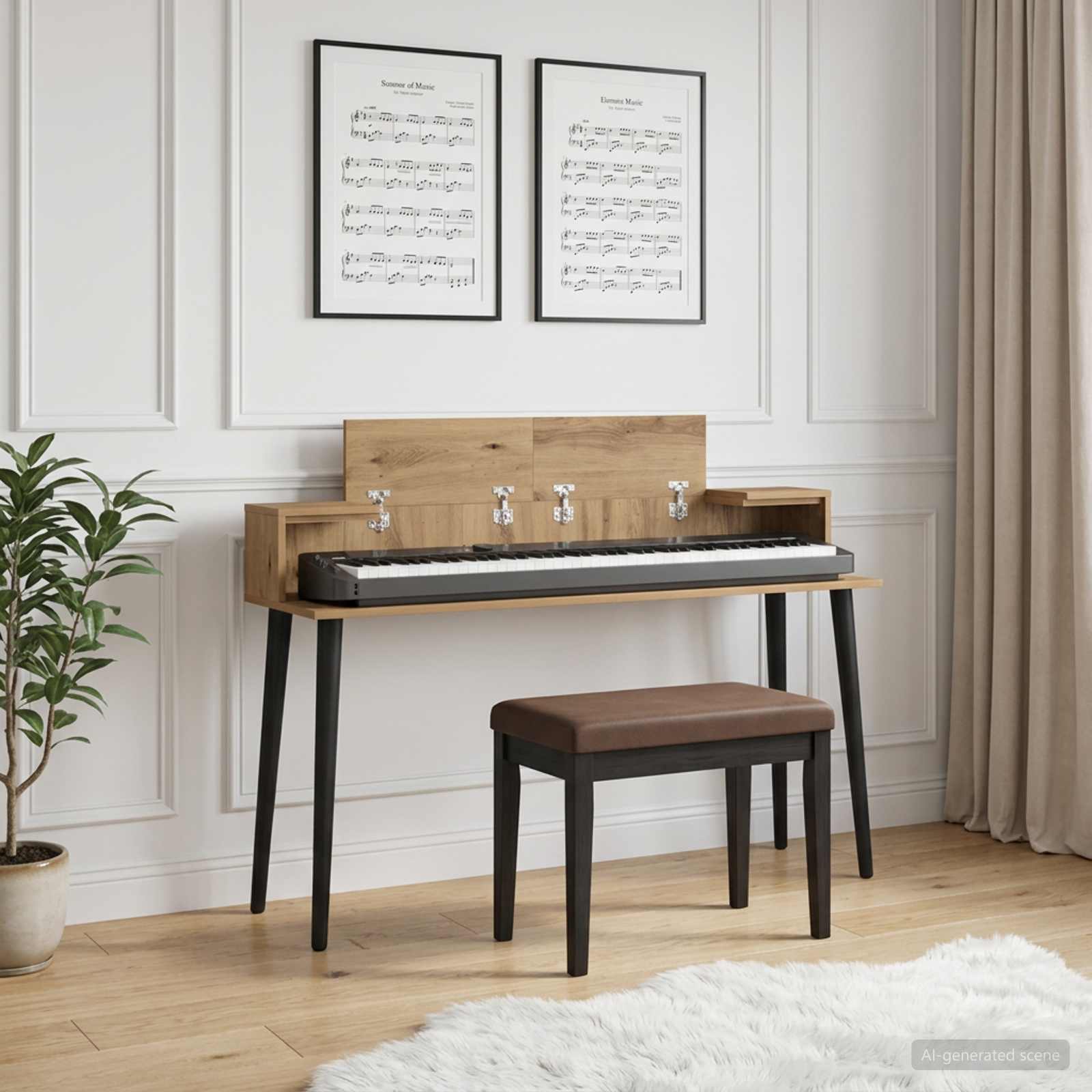 vidaXL studiobureau Wit 152 x 36 x 19,5 cm Bewerkt hout