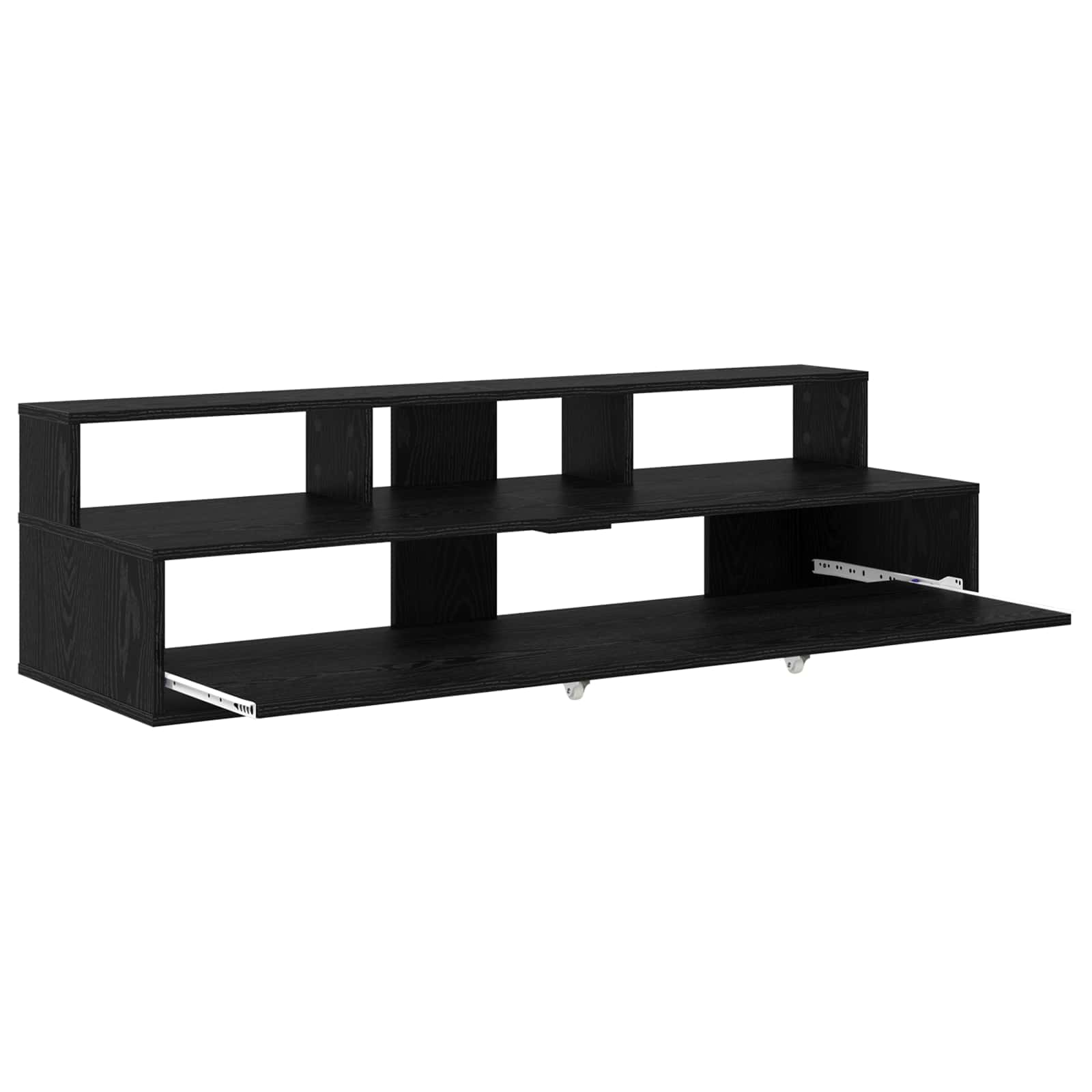 vidaXL Studiebureau Wit 152 x 42,5 x 36 cm Bewerkt hout