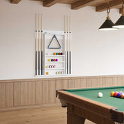 vidaXL Biljartkeu standaard Bewerkt hout 93 x 12 x 103 cm Wit