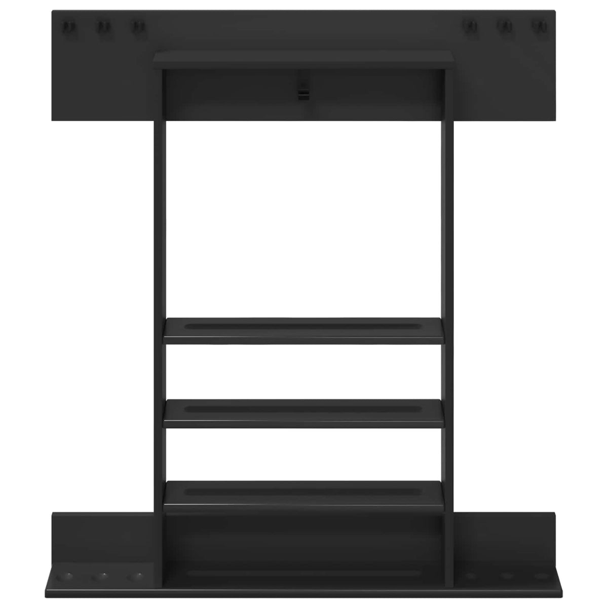 vidaXL Biljartkeu standaard Bewerkt hout 93 x 12 x 103 cm Wit