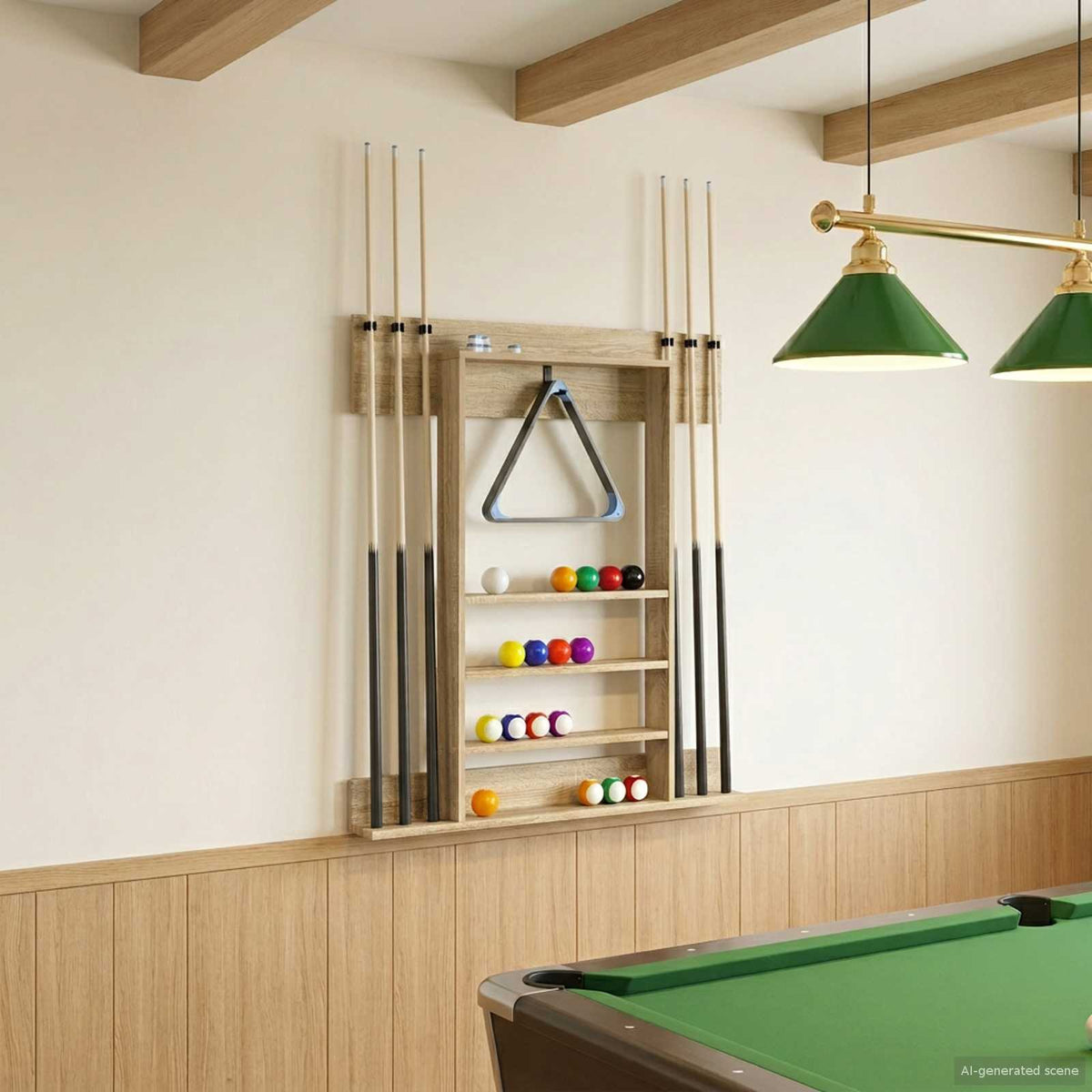 vidaXL Biljartkeu standaard Bewerkt hout 93 x 12 x 103 cm Wit