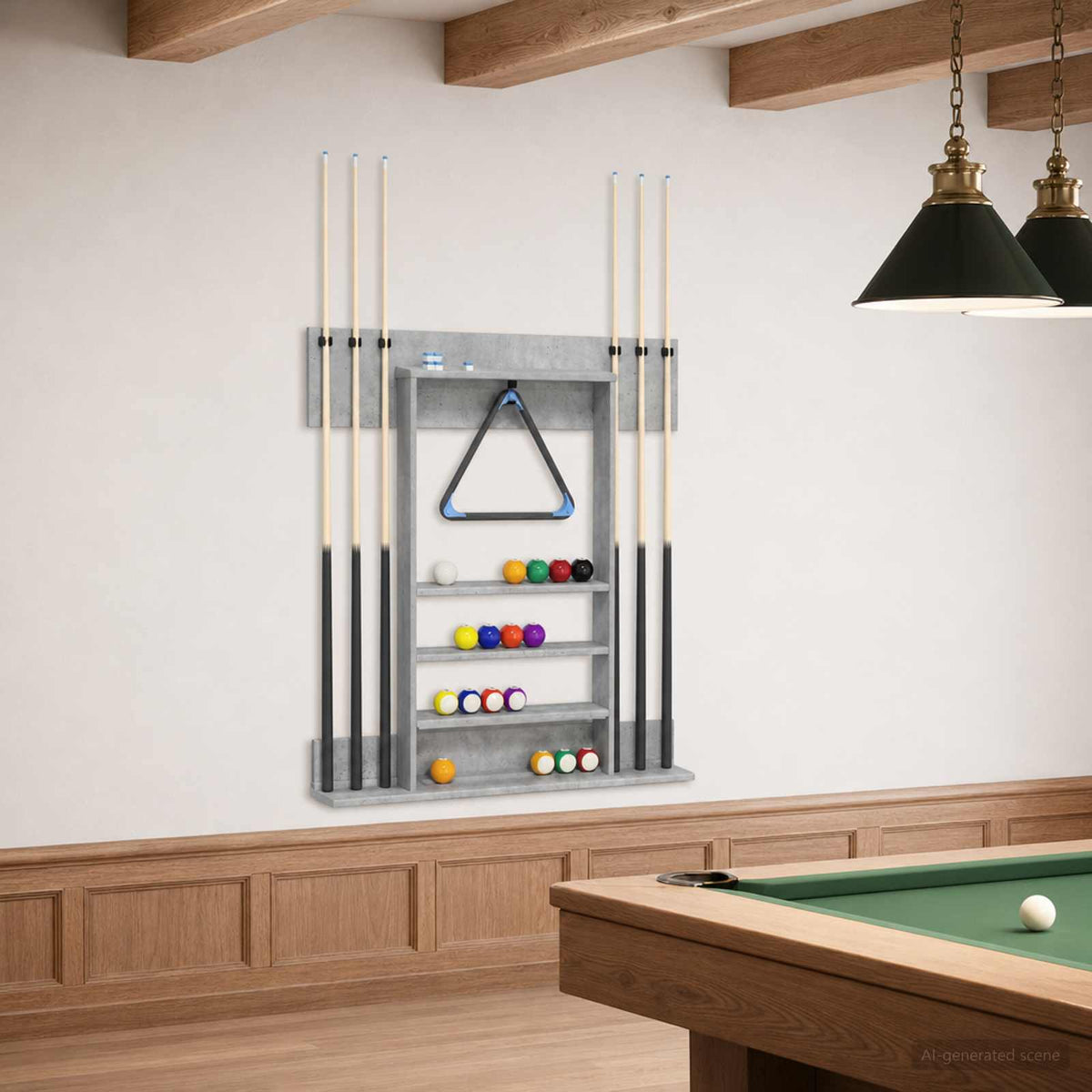 vidaXL Biljartkeu standaard Bewerkt hout 93 x 12 x 103 cm Wit