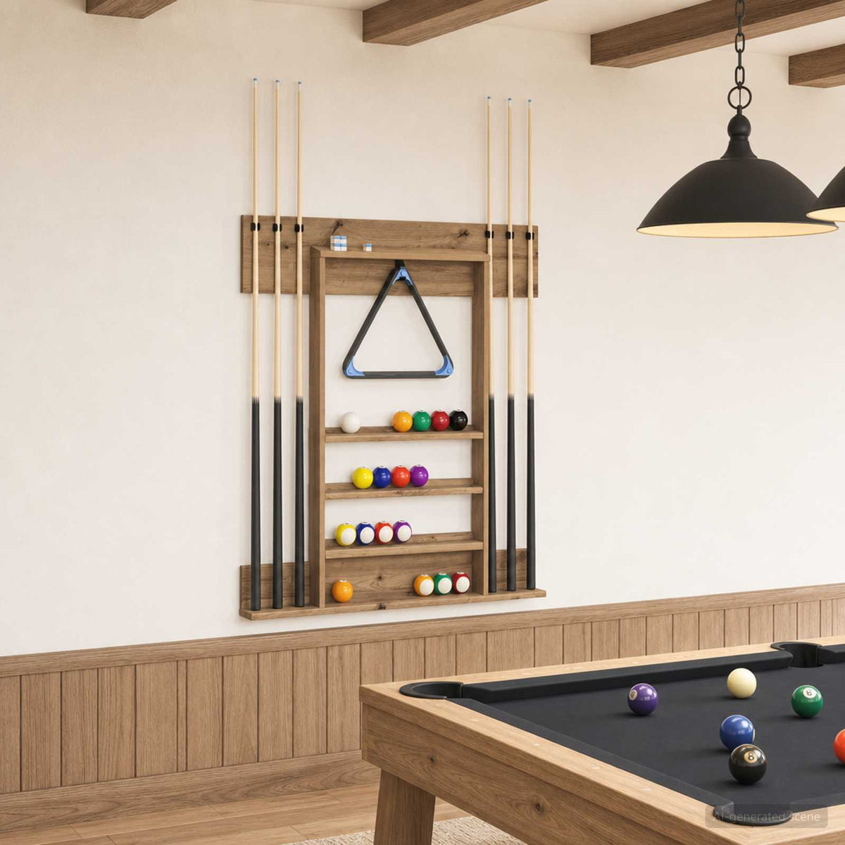 vidaXL Biljartkeu standaard Bewerkt hout 93 x 12 x 103 cm Wit