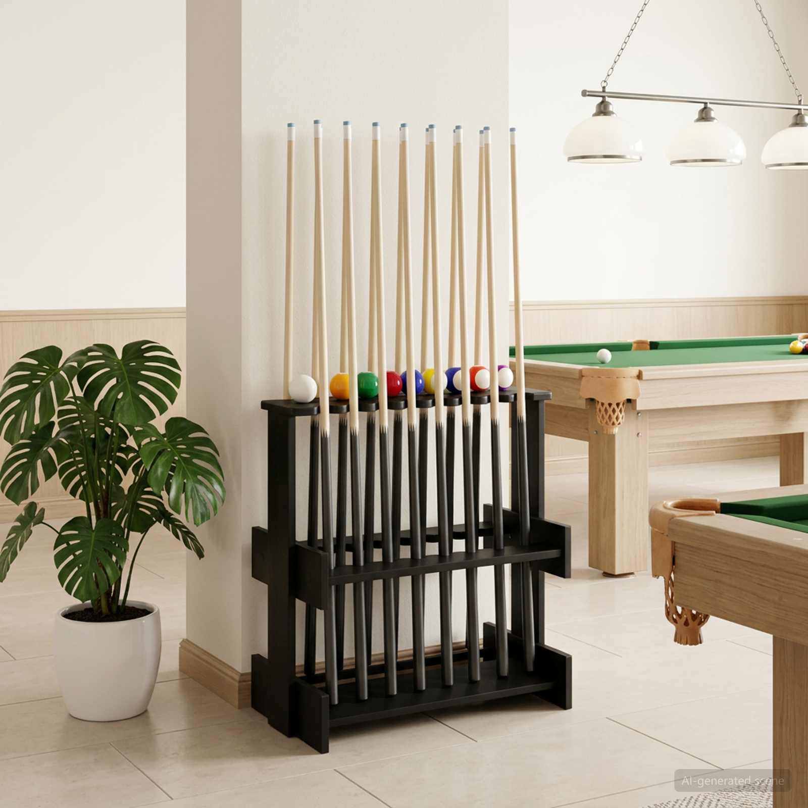 vidaXL Biljartkeu standaard Bewerkt hout 60 x 35 x 60 cm Wit