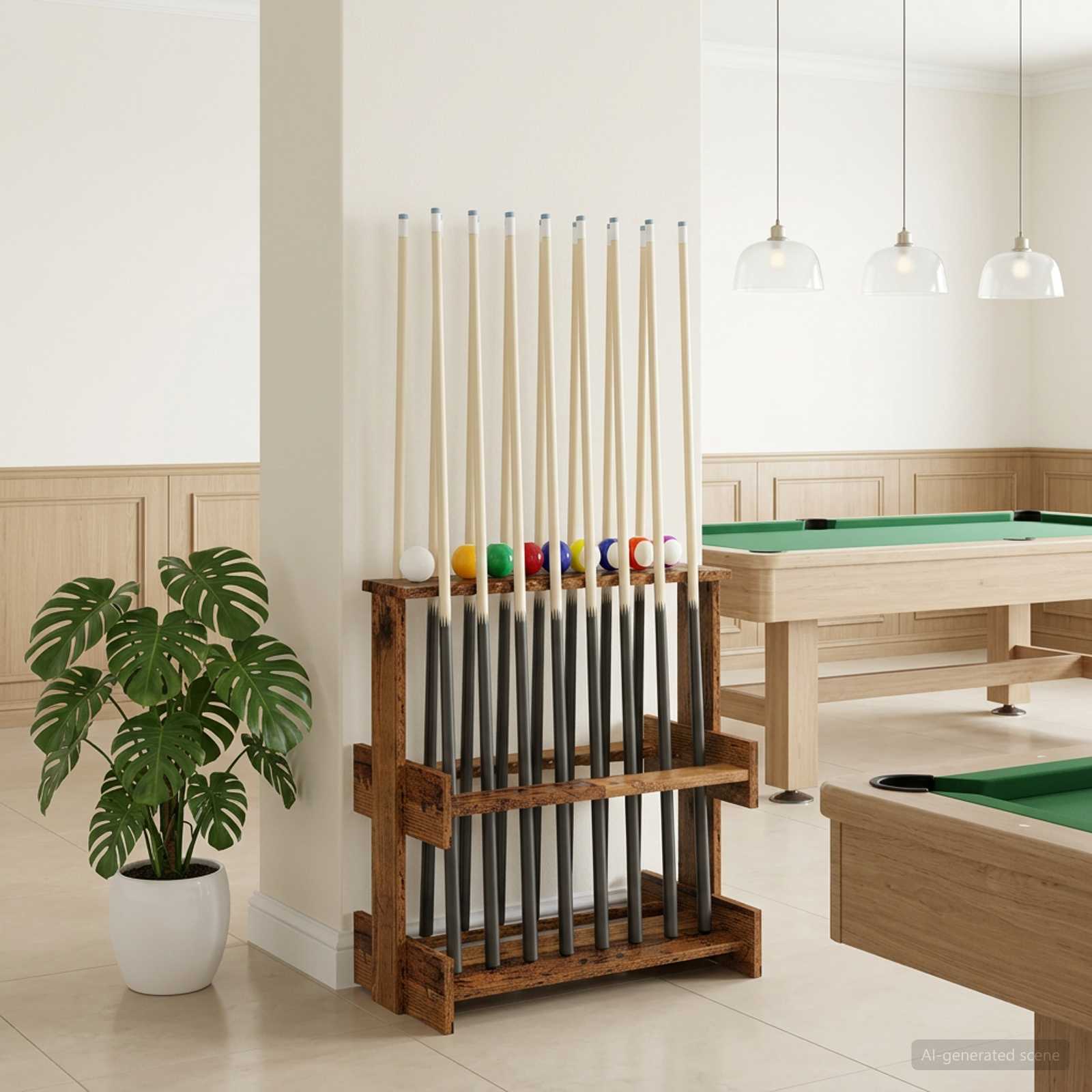 vidaXL Biljartkeu standaard Bewerkt hout 60 x 35 x 60 cm Wit