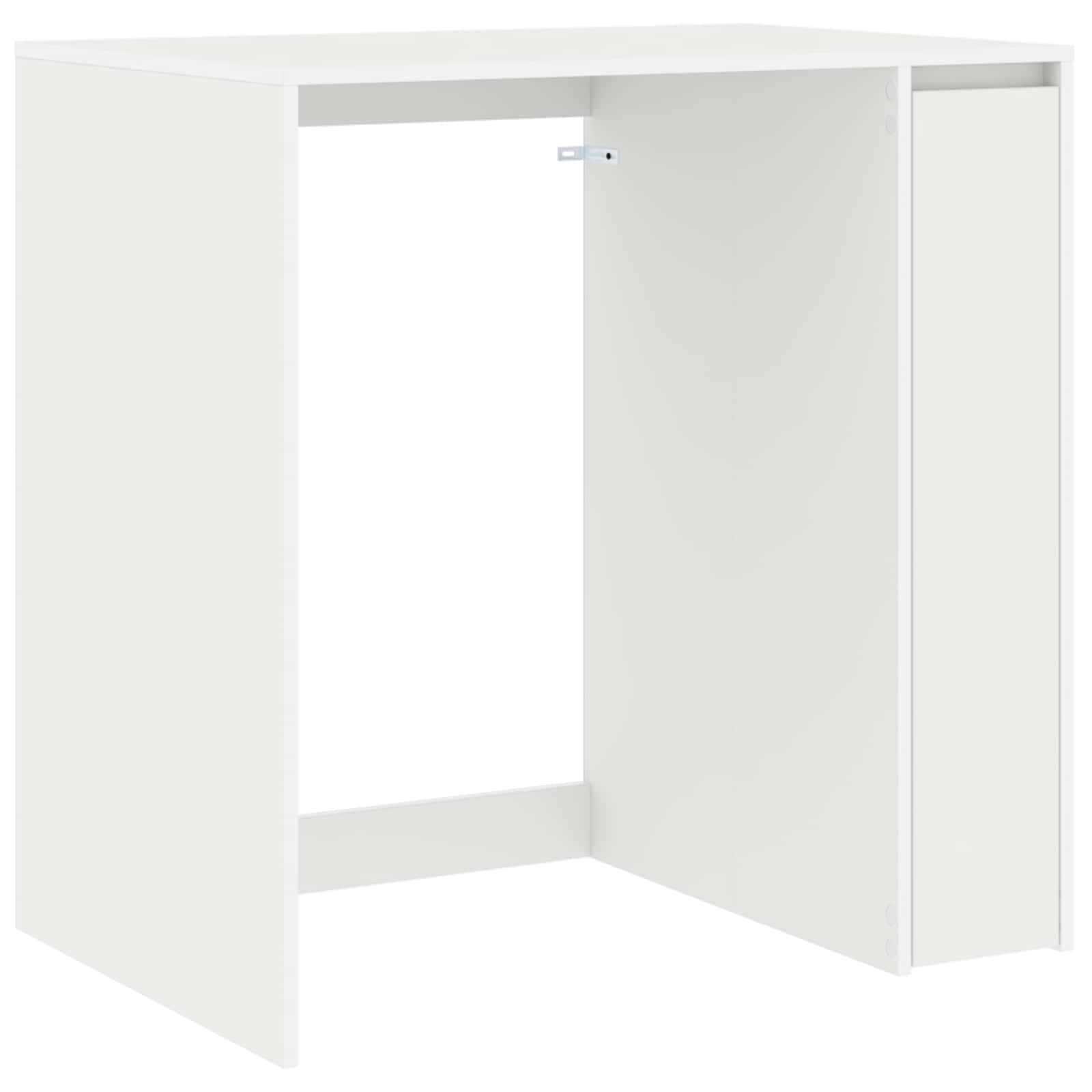 vidaXL Wasmachinekast met opslag Wit 87 x 60 x 89 cm Bewerkt hout