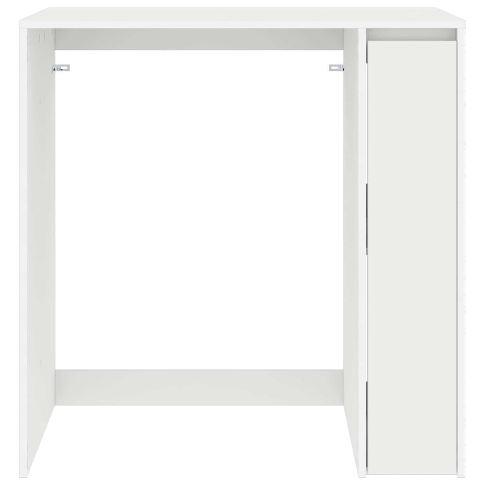 vidaXL Wasmachinekast met opslag Wit 87 x 60 x 89 cm Bewerkt hout