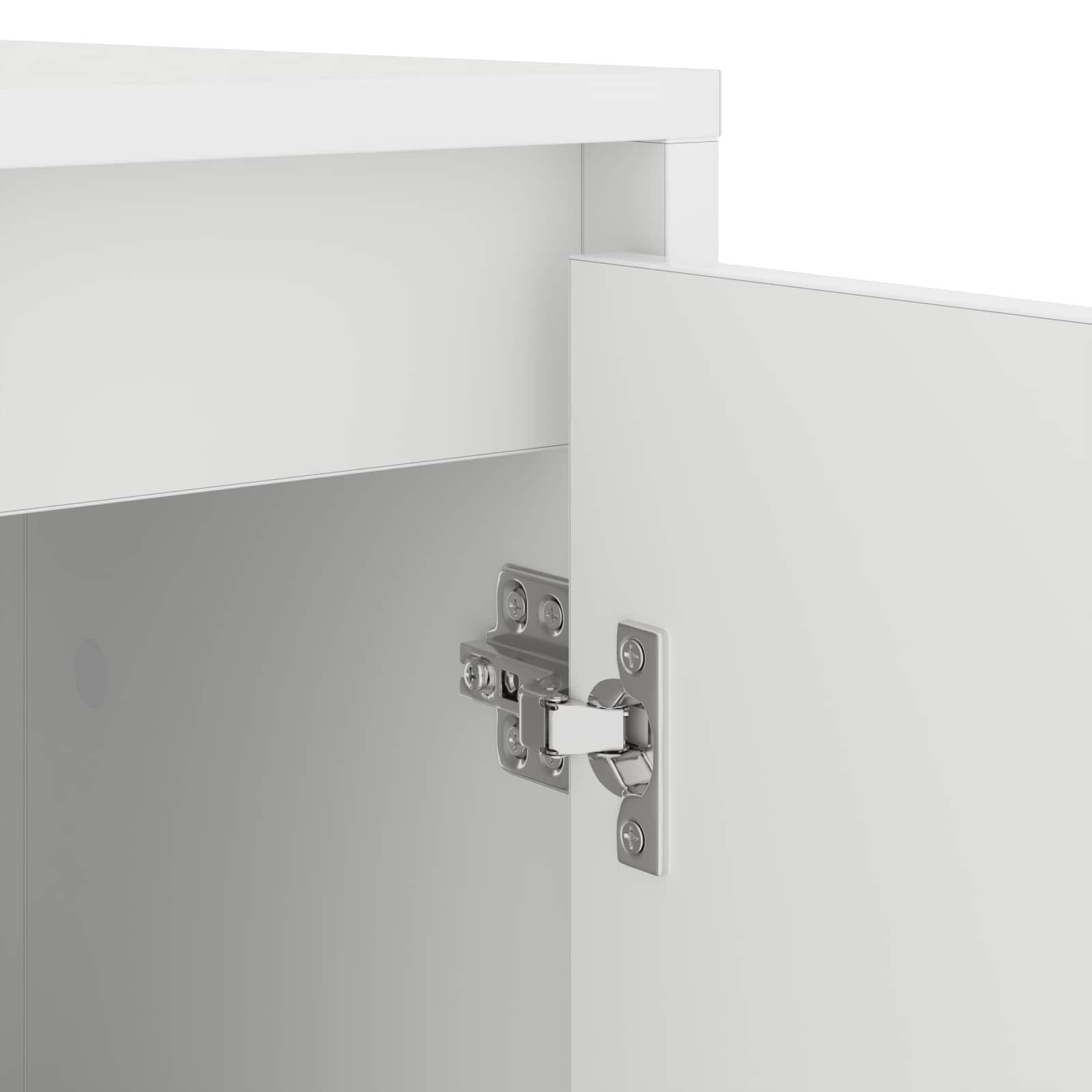 vidaXL Wasmachinekast met opslag Wit 87 x 60 x 89 cm Bewerkt hout