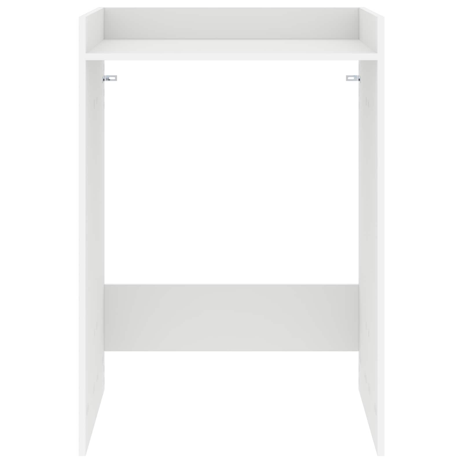 vidaXL Wasmachinekast met opslag Wit 67,5 x 62 x 97 cm Bewerkt hout