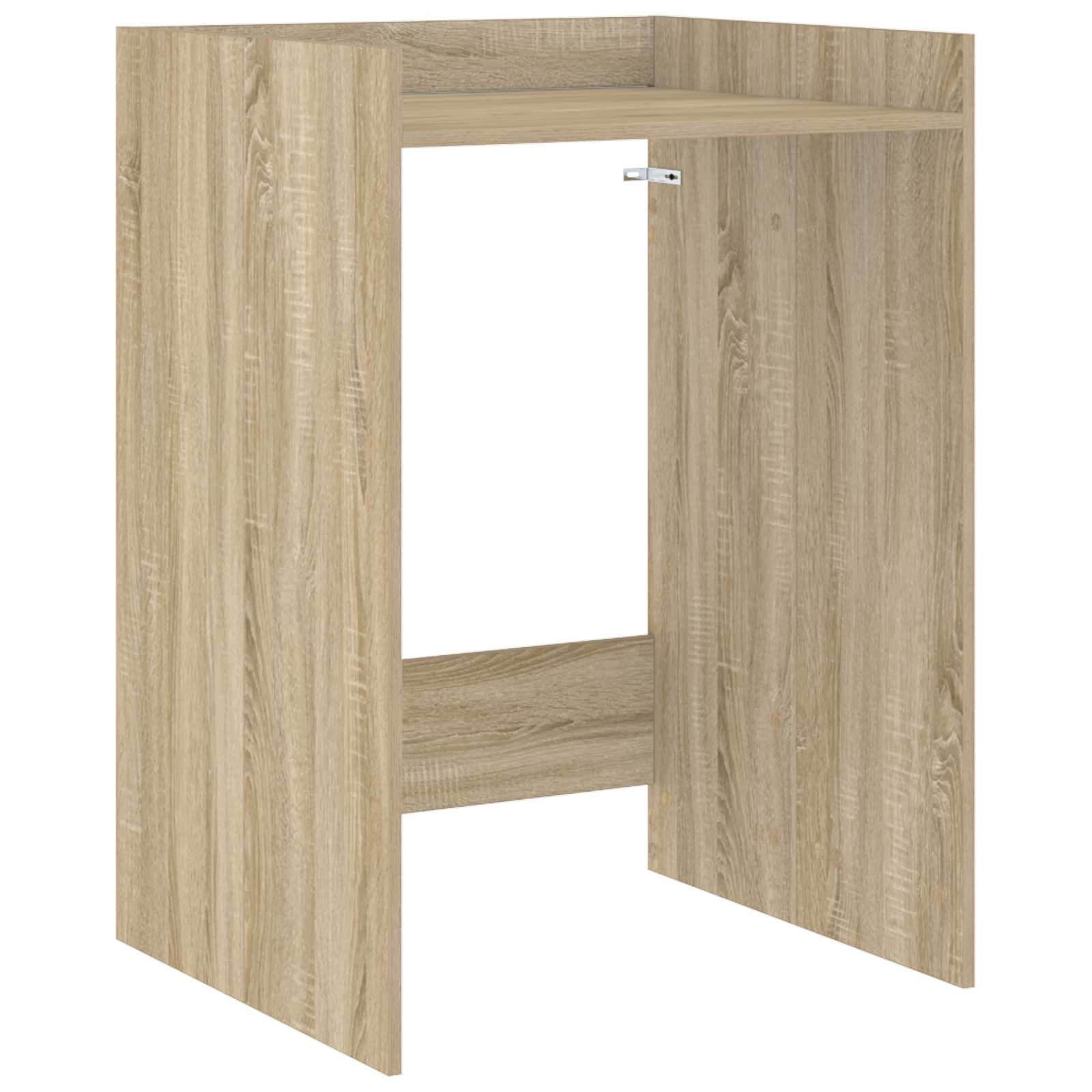vidaXL Wasmachinekast met opslag Wit 67,5 x 62 x 97 cm Bewerkt hout