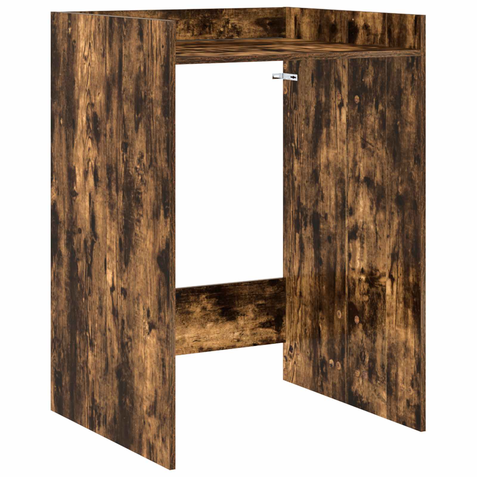 vidaXL Wasmachinekast met opslag Wit 67,5 x 62 x 97 cm Bewerkt hout