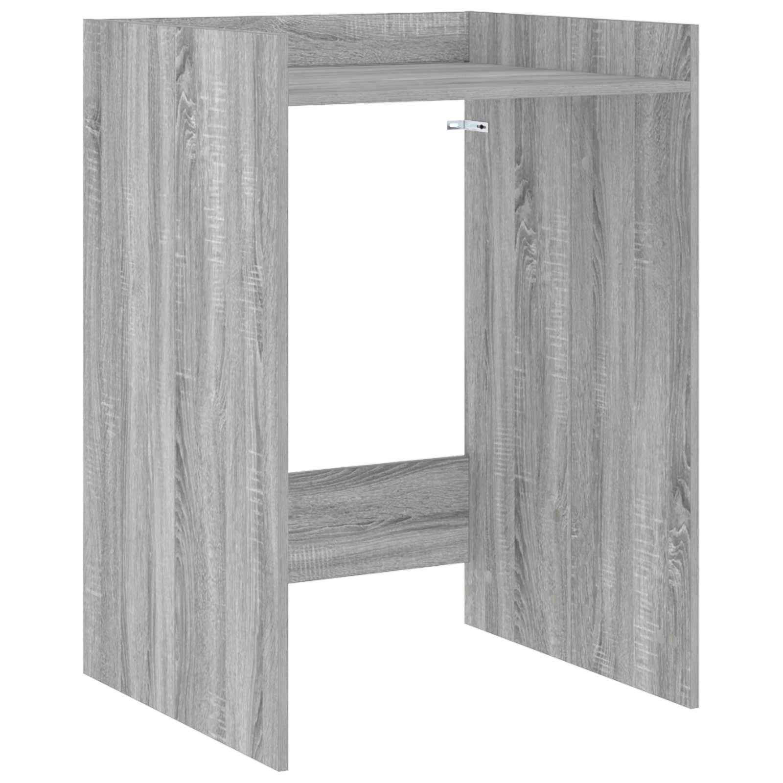vidaXL Wasmachinekast met opslag Wit 67,5 x 62 x 97 cm Bewerkt hout