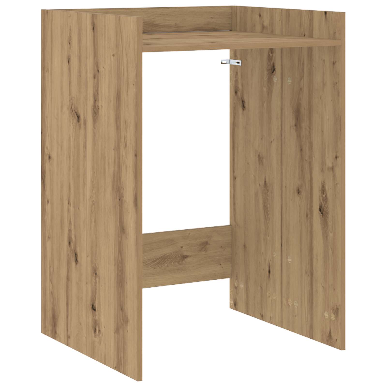 vidaXL Wasmachinekast met opslag Wit 67,5 x 62 x 97 cm Bewerkt hout
