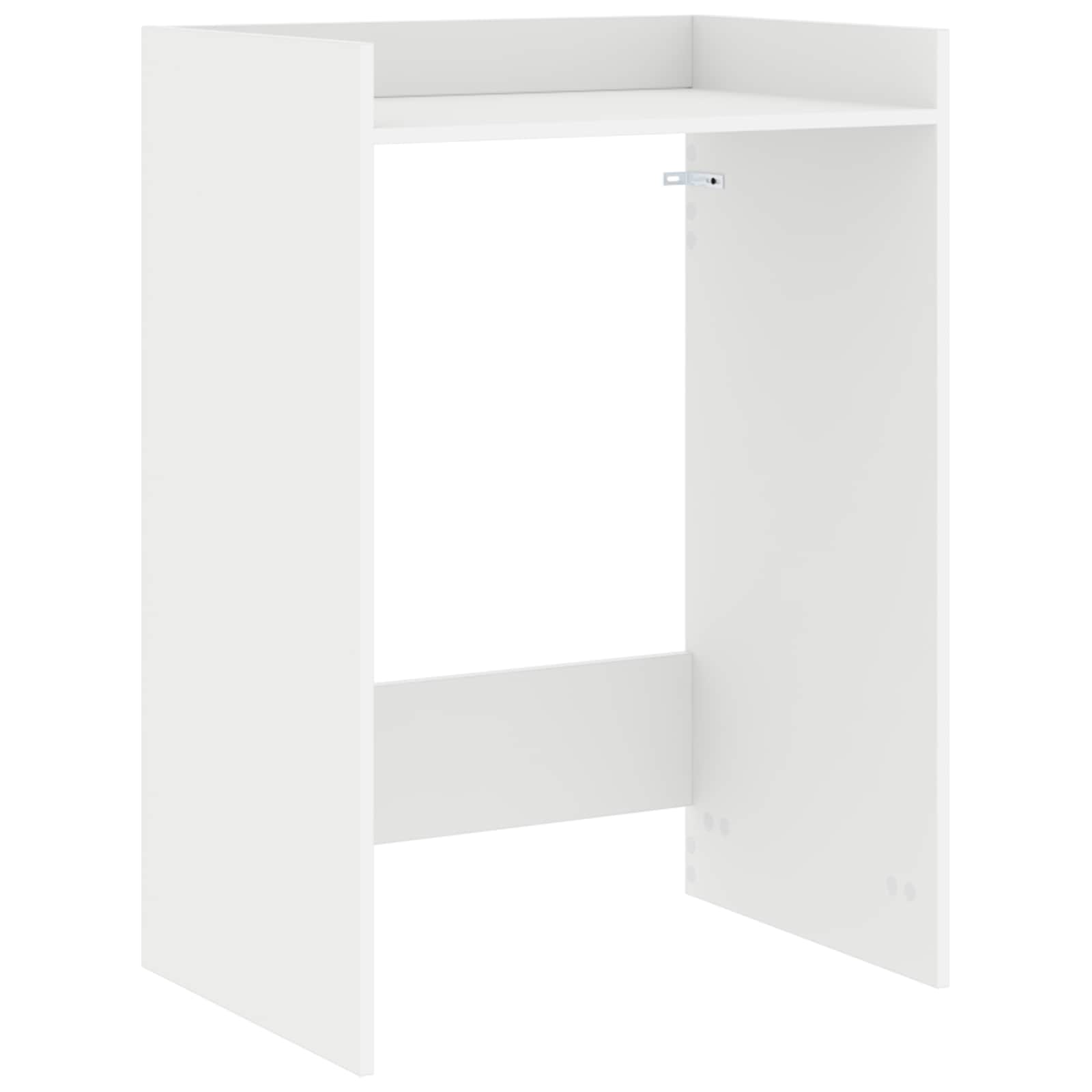 vidaXL Wasmachinekast met opslag Wit 67,5 x 48 x 97 cm Bewerkt hout