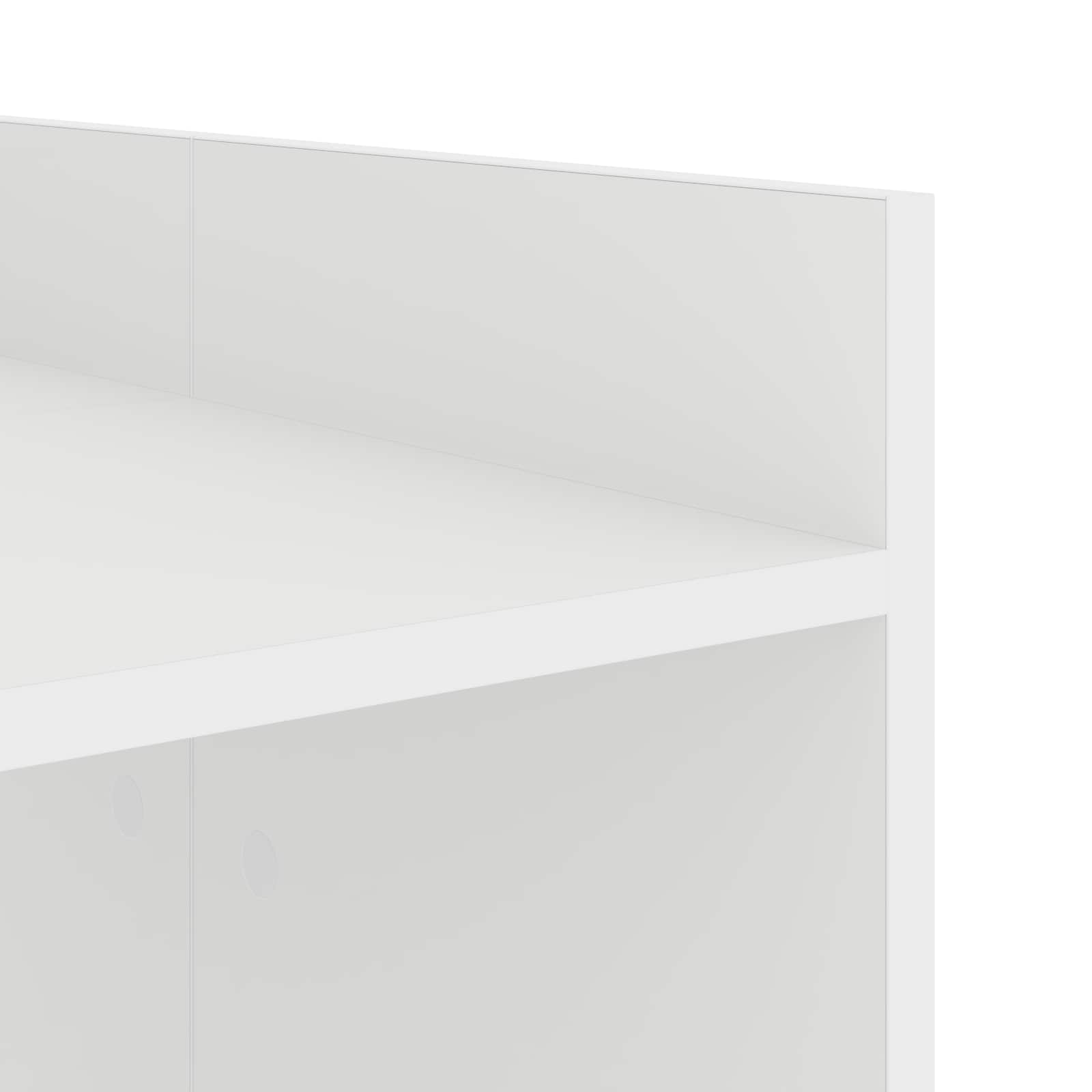 vidaXL Wasmachinekast met opslag Wit 67,5 x 48 x 97 cm Bewerkt hout