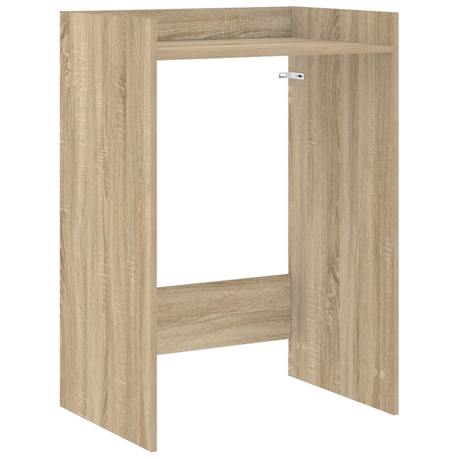 vidaXL Wasmachinekast met opslag Wit 67,5 x 48 x 97 cm Bewerkt hout