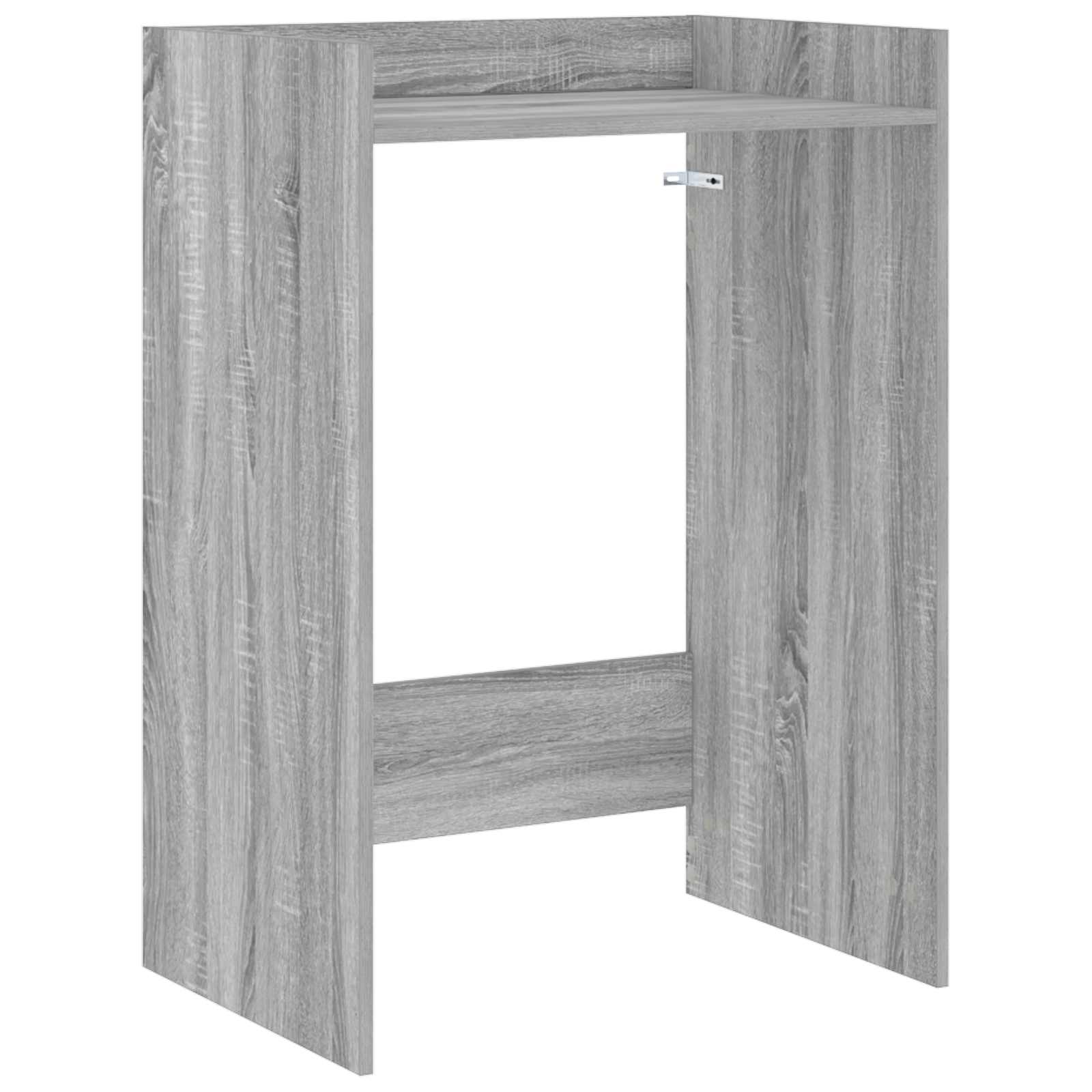 vidaXL Wasmachinekast met opslag Wit 67,5 x 48 x 97 cm Bewerkt hout