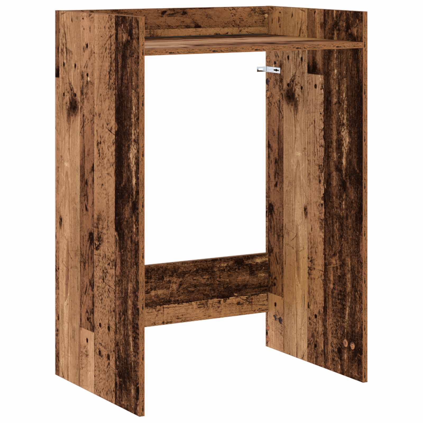 vidaXL Wasmachinekast met opslag Wit 67,5 x 48 x 97 cm Bewerkt hout